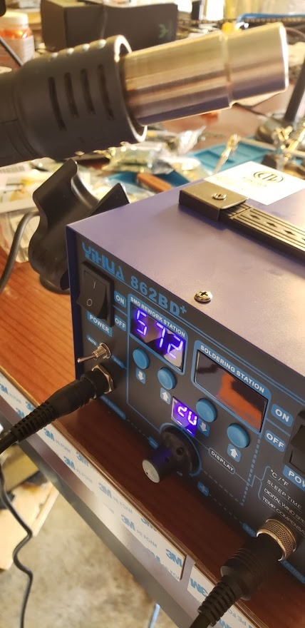 YIHUA 862BD+ SMD ESD Safe 2 in 1 Soldering Iron Hot Air Rework Station, Temperature Control, °F/°C Display customer photo 1