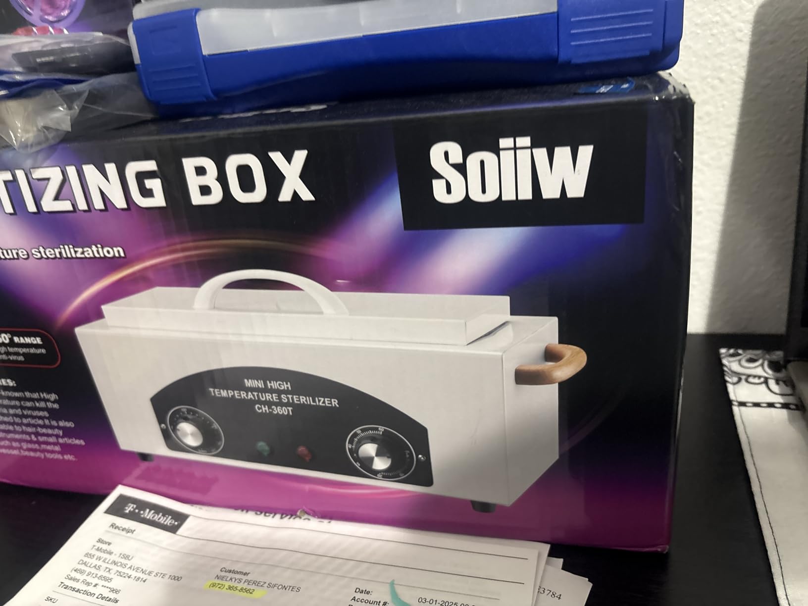 High Temperature Sterilizer Autoclave Machine 110V 300W Nail Tool Sterilizer Dry Heat Sterilizer Dental Tool Sterilizer esterilizador de manicura 1.5L Salon Equipment for Metal Tools with Handle customer photo 1