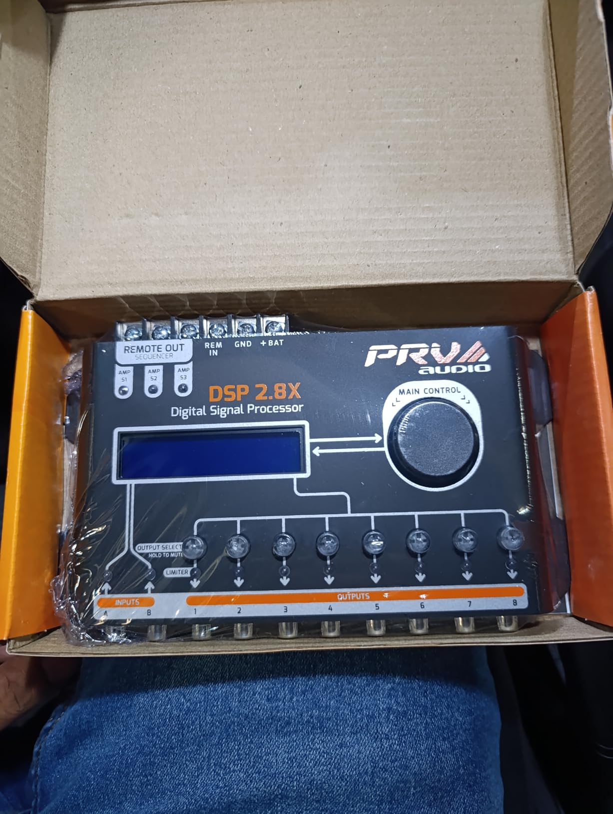 PRV AUDIO Car Audio DSP 2.8X Digital Crossover and Equalizer 8 Channel Full Digital Signal Audio Processor DSP with Sequencer Remote Relay customer photo 1