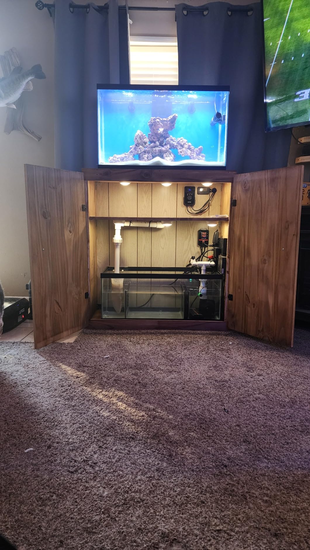 Bubblefin Aquarium Sump Refugium DIY Kit for Protein Skimmer Sump - Chamber dividers for (20 Gallon Long) Tank is not Included customer photo 1