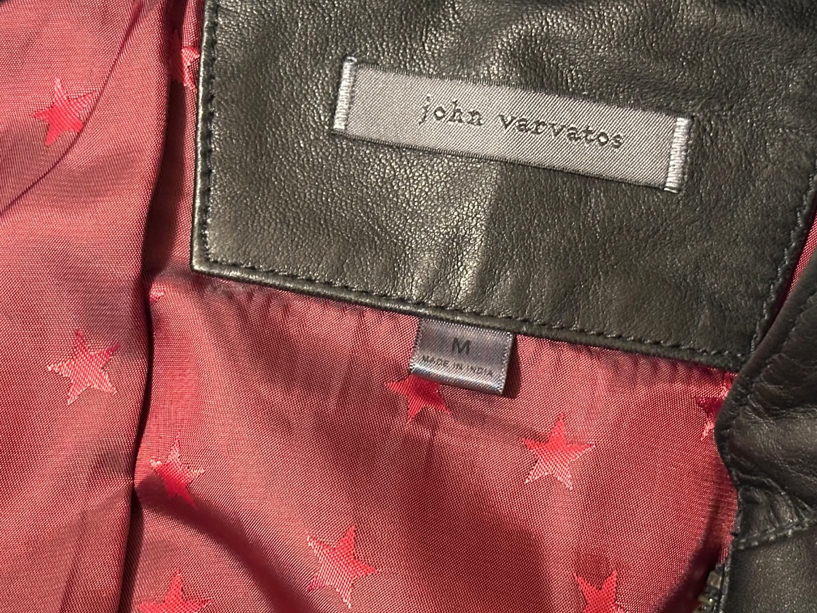 John Varvatos Men's Brando Leather Jacket customer photo 2