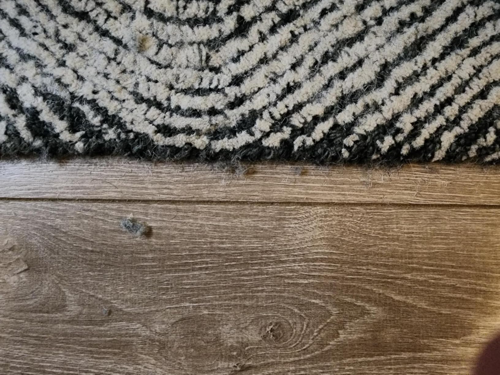 SAFAVIEH Abstract Collection Area Rug - 8' x 10', Ivory & Charcoal, Handmade Wool, Ideal for Living Room, Bedroom, Office, Dining Space customer photo 2