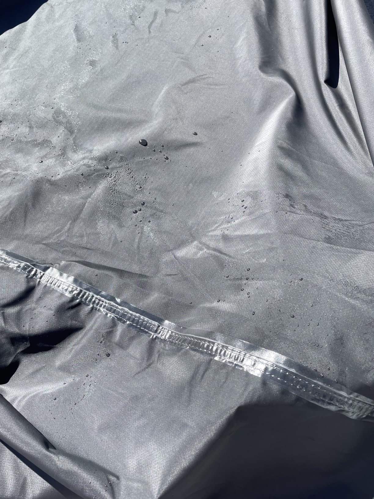 ULTCOVER 600D Tough Canvas Heavy Duty Rectangular Patio Table and Chair Cover - Waterproof Outdoor General Purpose Furniture Covers 111 x 74 inch, Black customer photo 1