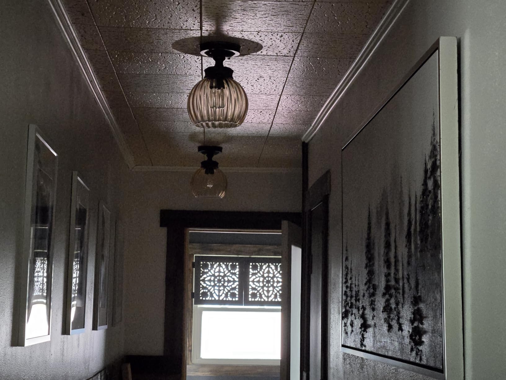 DharmaObjects Handcrafted Lotus Wood Wall Panel Decor Hanging Art 16