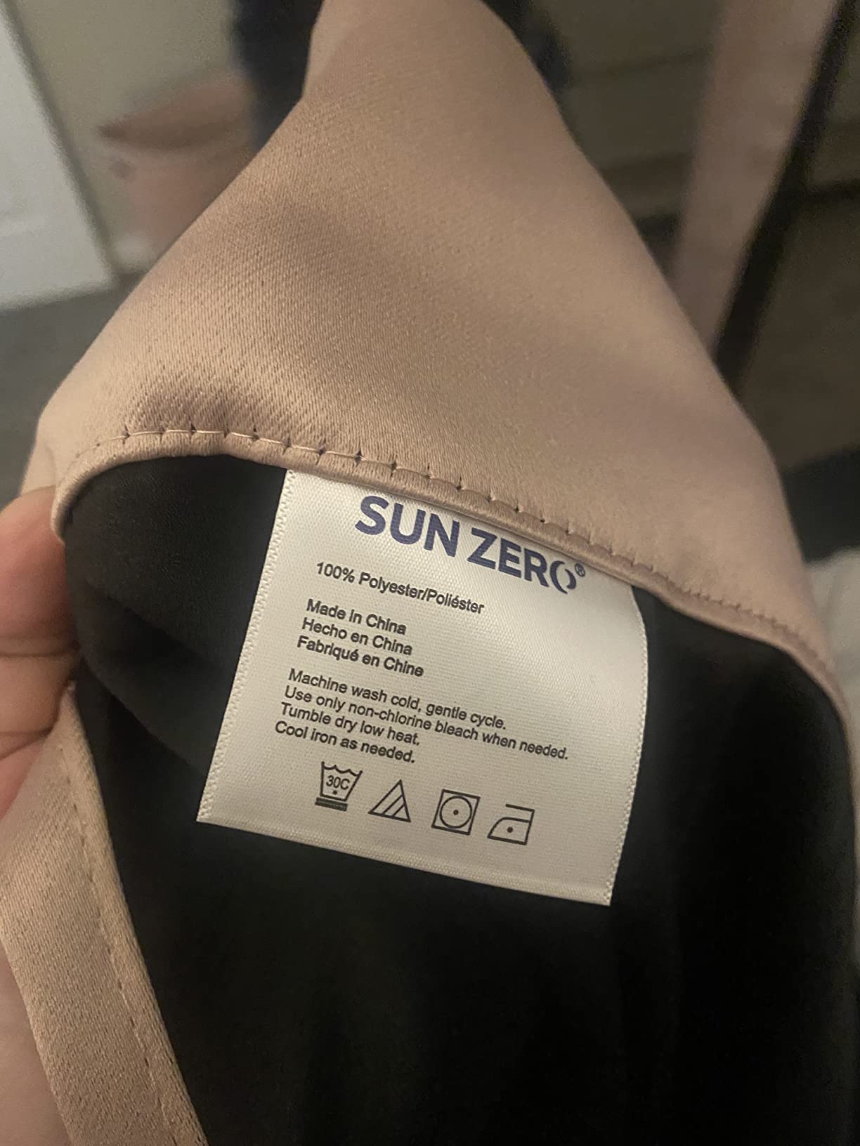 Sun Zero Nordic 2-pack Theater Grade Extreme 100% Blackout Grommet Curtain Panel Pair, 52