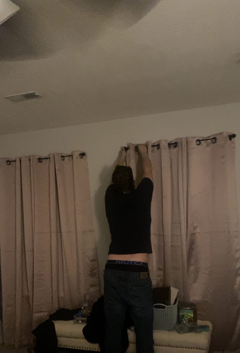 Sun Zero Nordic 2-pack Theater Grade Extreme 100% Blackout Grommet Curtain Panel Pair, 52