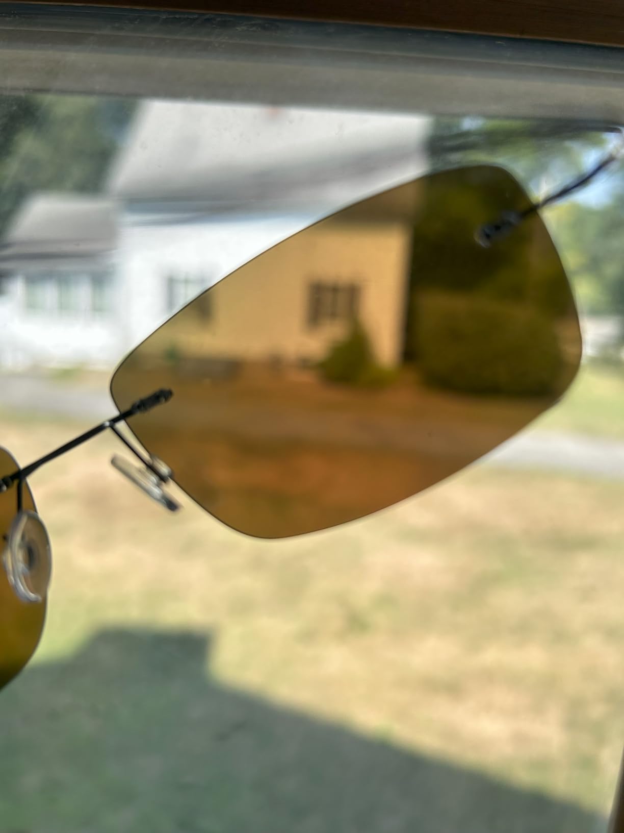 Eyekepper Rimless Titanium Frame Polarized Sunglasses customer photo 2