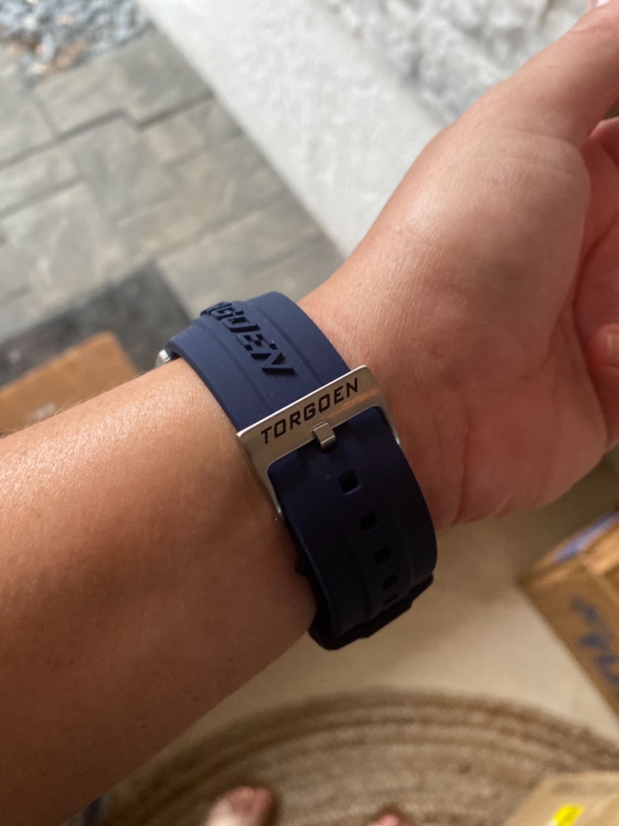 T10 Carbon Pilot Watch for Men, Swiss Quartz, Sapphire Crystal with Silicone Strap customer photo 1