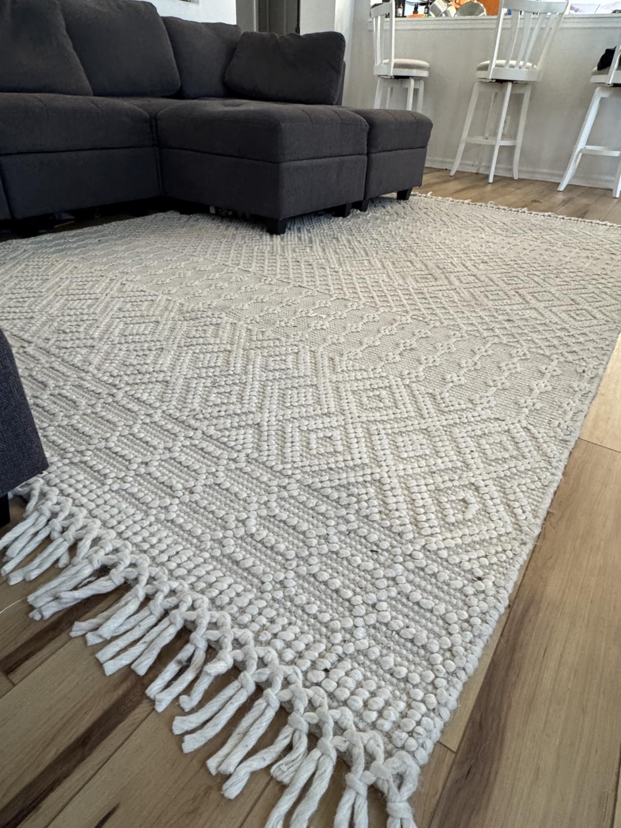 SAFAVIEH Natura Collection 8'x10' Handmade Moroccan Boho Wool Area Rug customer photo 2