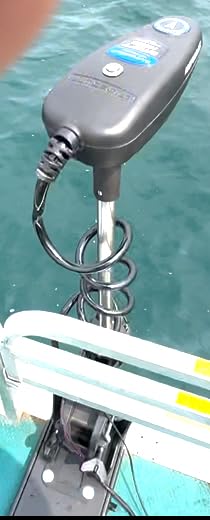 Newport Pontoon-Series 55lb Thrust Saltwater Electric Pontoon Trolling Motor with Deck Mount Bracket & 55