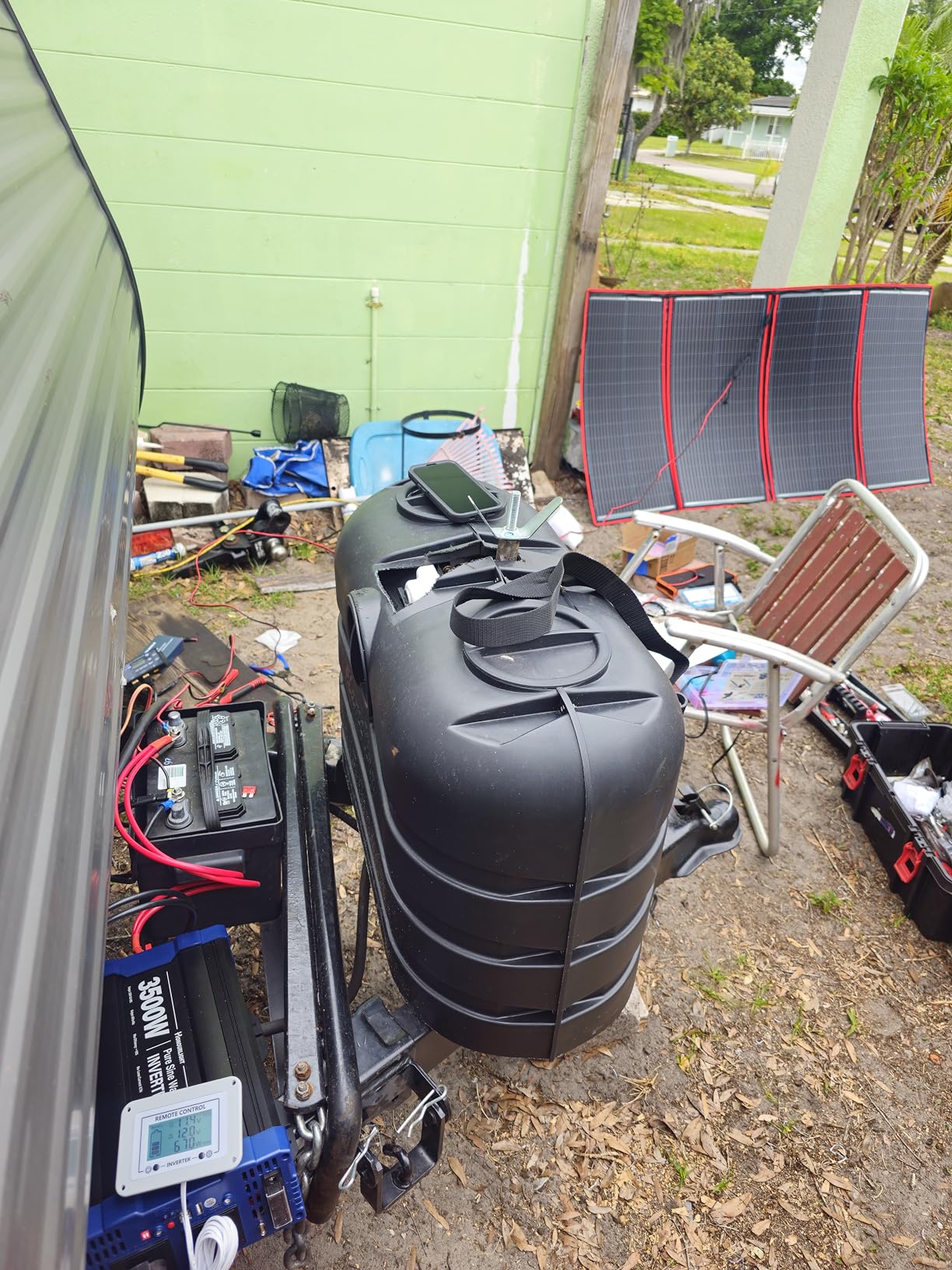 DOKIO 300W Portable Foldable Solar Panel Kit, Compact 19.3x37.4in Design 15.2lb with Standalone Controller and USB, Monocrystalline Charger for 12V Batteries, Power Stations, RV Camping Emergency Use customer photo 1