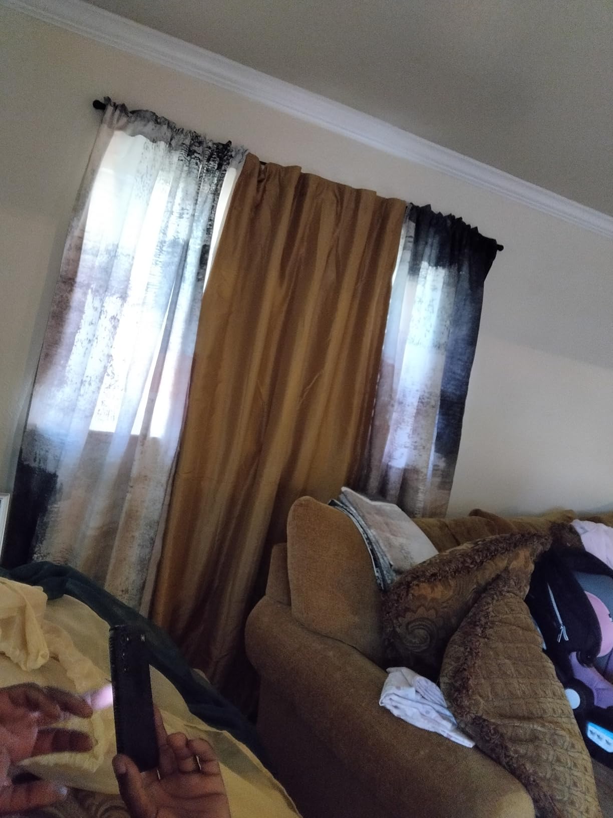 Sun Zero - 56260 Greyson Faux Dupioni Silk Extreme 100% Blackout Back Tab Curtain Panel, 50