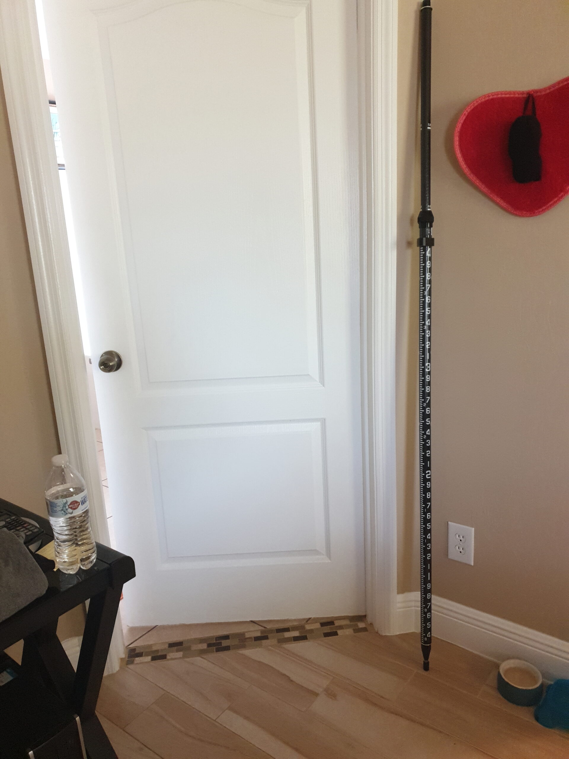 GPS 2 Meter 4 Section Rover Rod, Survey Rover Pole RTK Carbon Fibre Surveying Prism Pole with Bubble for Land Surveying & Engineering GPS/GNSS (GLS24) customer photo 1