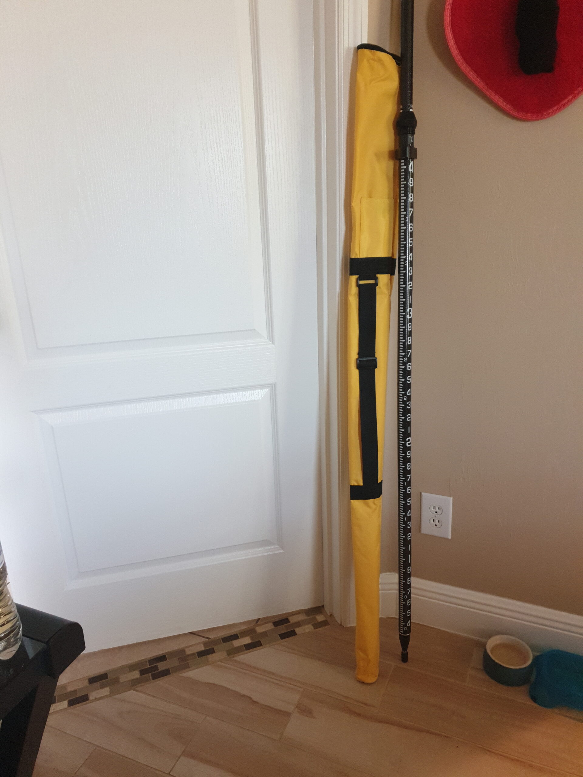 GPS 2 Meter 4 Section Rover Rod, Survey Rover Pole RTK Carbon Fibre Surveying Prism Pole with Bubble for Land Surveying & Engineering GPS/GNSS (GLS24) customer photo 2