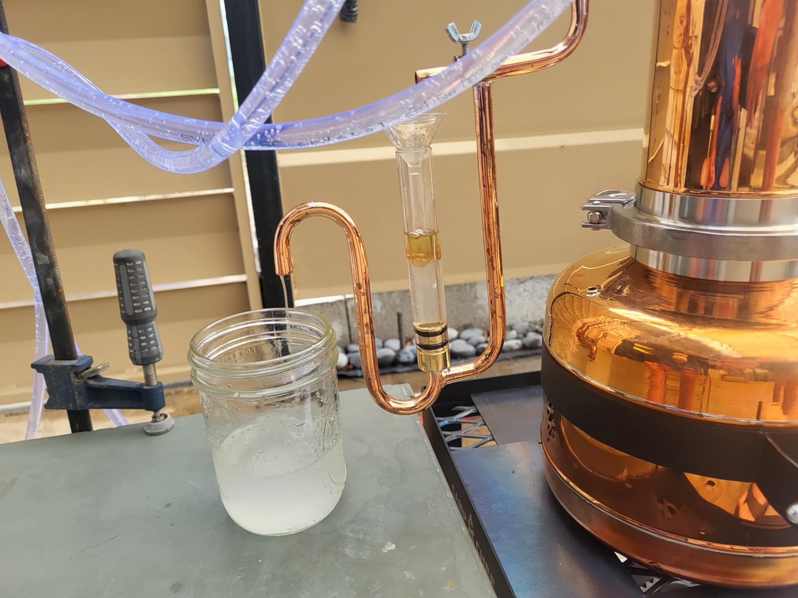 Essential Oil Distiller Kit for Steam Distillation Oil Making and Extracting - Home Distiller Equipment DIY Essential Oil from Herbs, Plants and Flowers (0.53 Gall - 2 Liters) customer photo 2