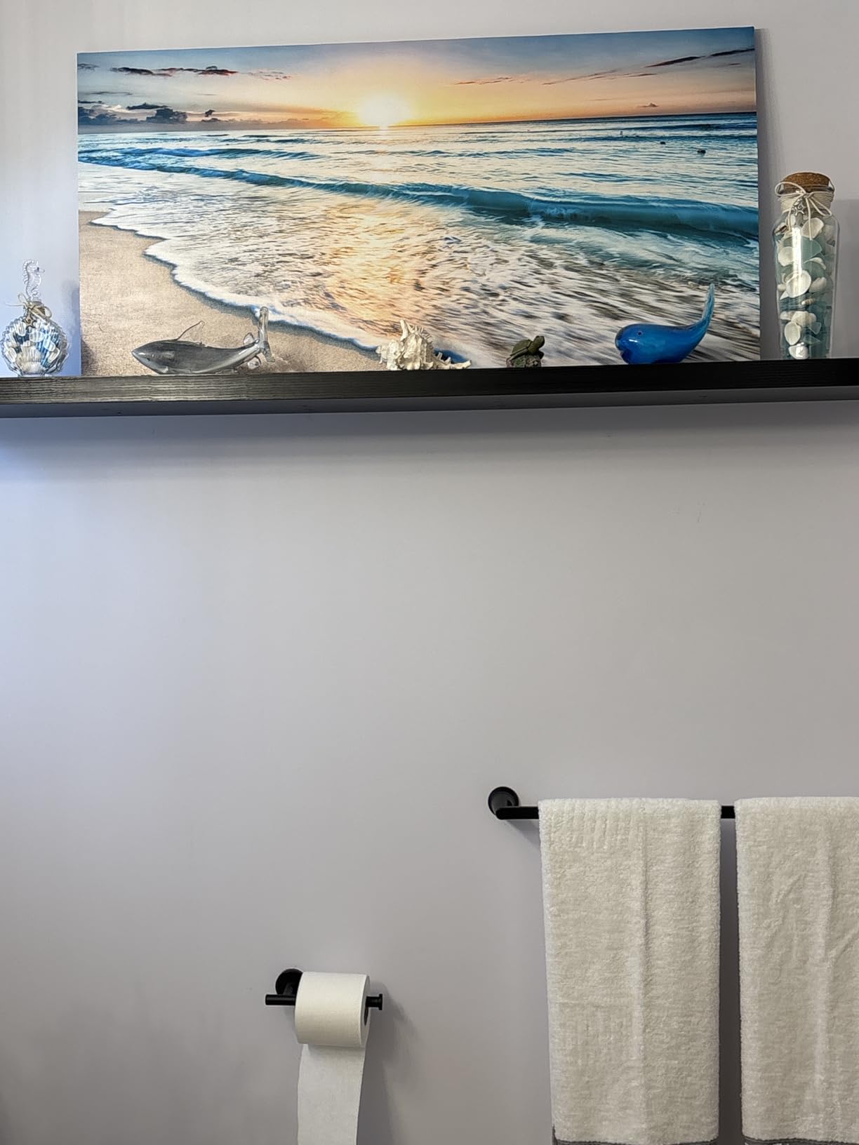 Baisuart A61275 Canvas Prints Abstract Wall Art Print Paintings Grey and Brown Stretched Canvas Wooden Framed for living Room Bedroom and Office Home Decor Artwork XXLarge 30x60inch customer photo 2