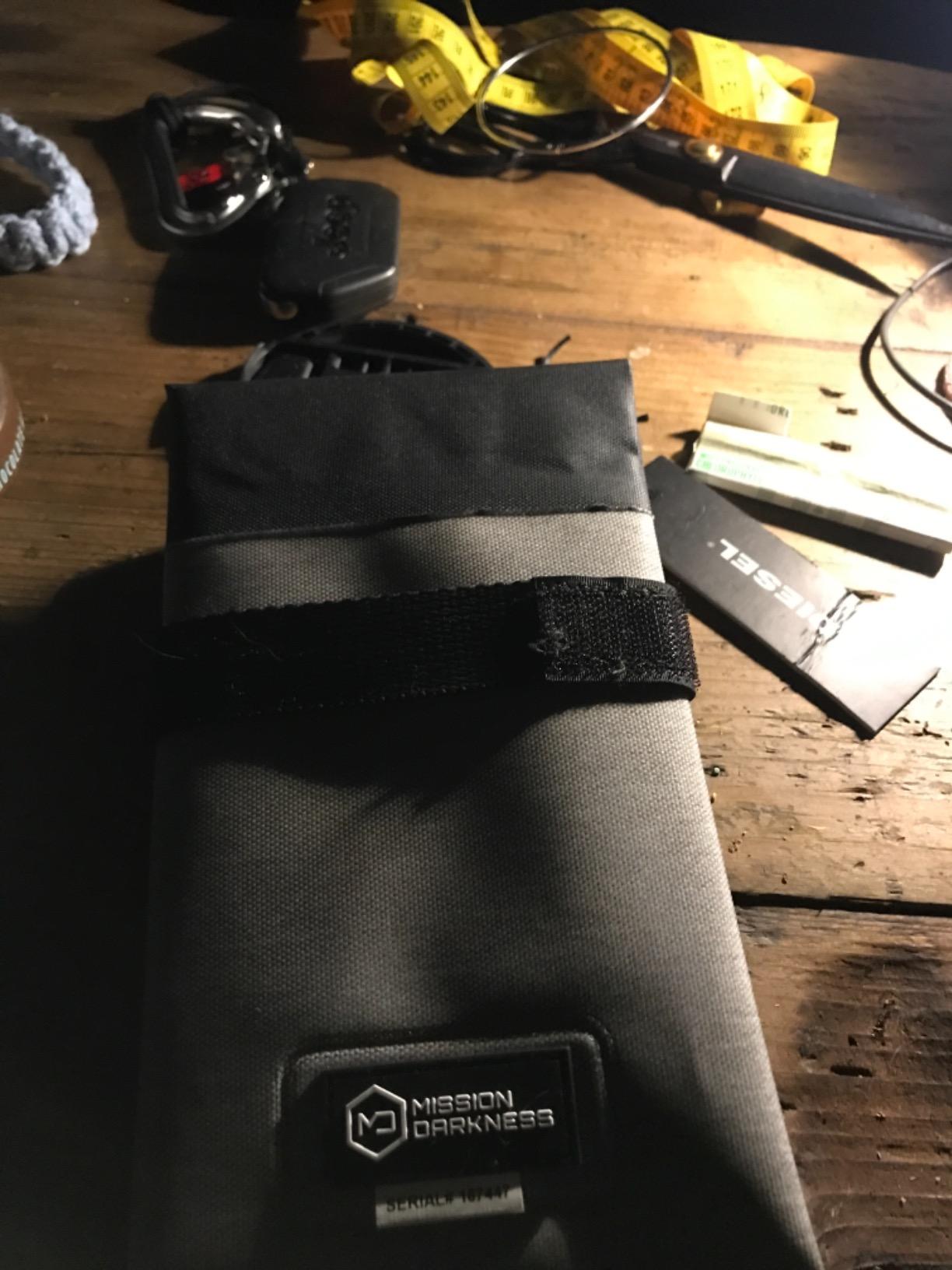 Mission Darkness Dry Shield Faraday Phone Sleeve // Slim Waterproof Dry Bag for Cell Phones + RF Shielding Liner // Signal Blocking, Anti-tracking, EMP Shield, Data Privacy, Electronic Device Security customer photo 2