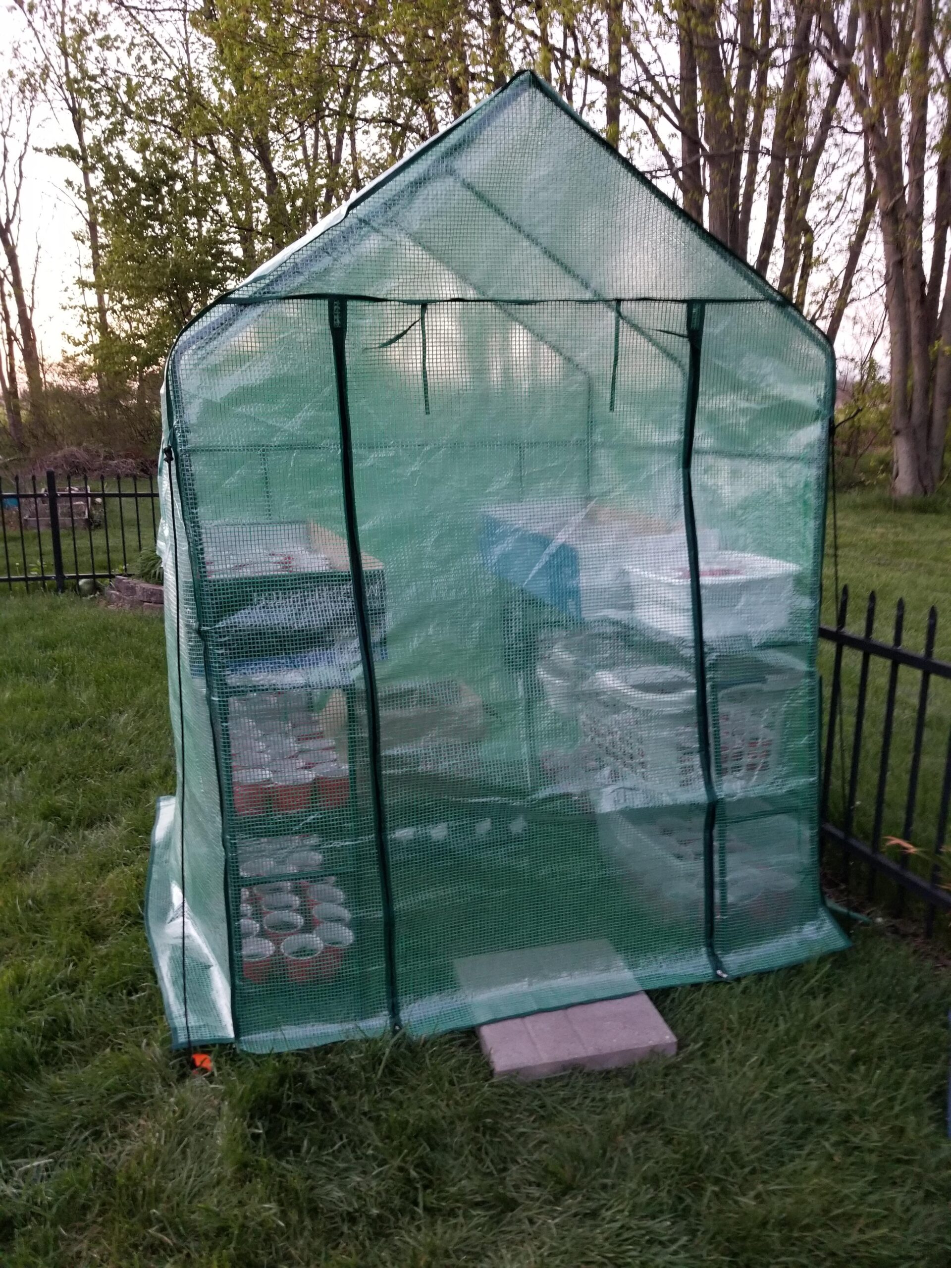 VIVOSUN 10x7x7 Ft. Large Walk in Greenhouse, Greenhouse Tunnel, Garden Plant Hot House with Green PE Cover, Roll-up Zipper Door and Window for Outdoor customer photo 2