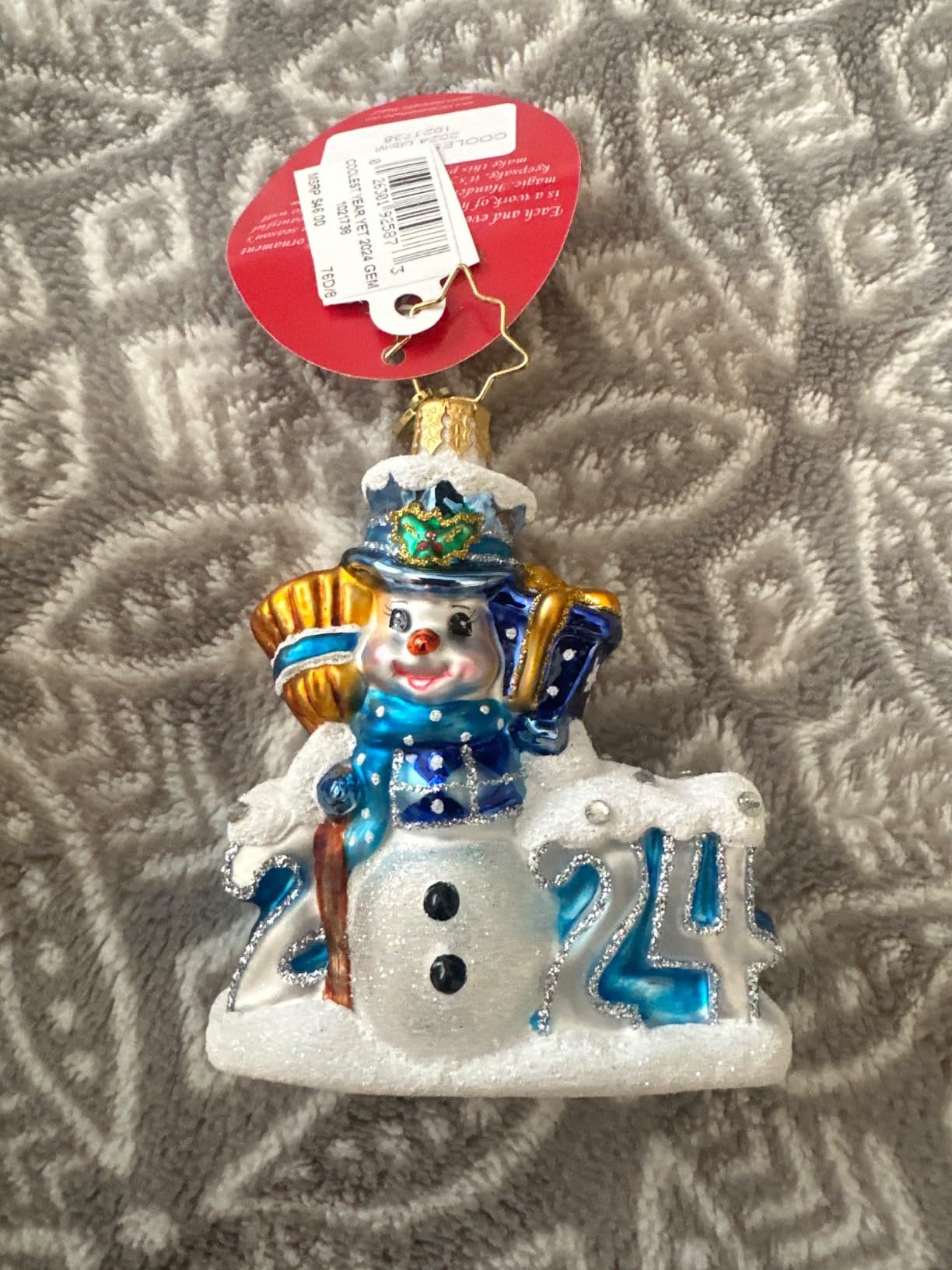 Christopher Radko The Manger Gem Ornament - Handcrafted European Blown Glass Nativity Scene with Holy Family, Artistic Christmas Tree Decoration & Inspirational Religious Gift customer photo 2