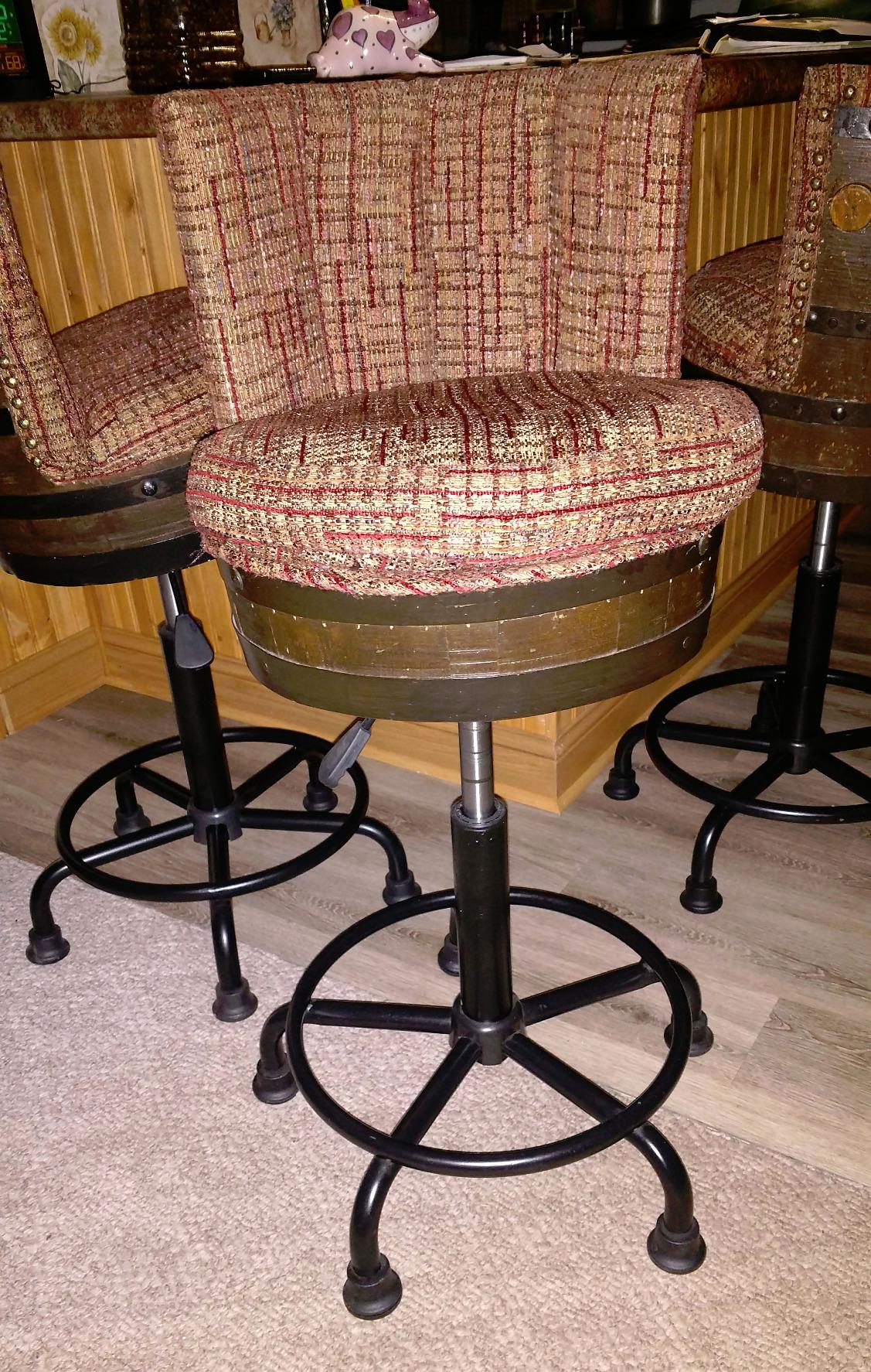 SD Studio Designs Adjustable Height Stool with Foot Ring, Distressed Black customer photo 1