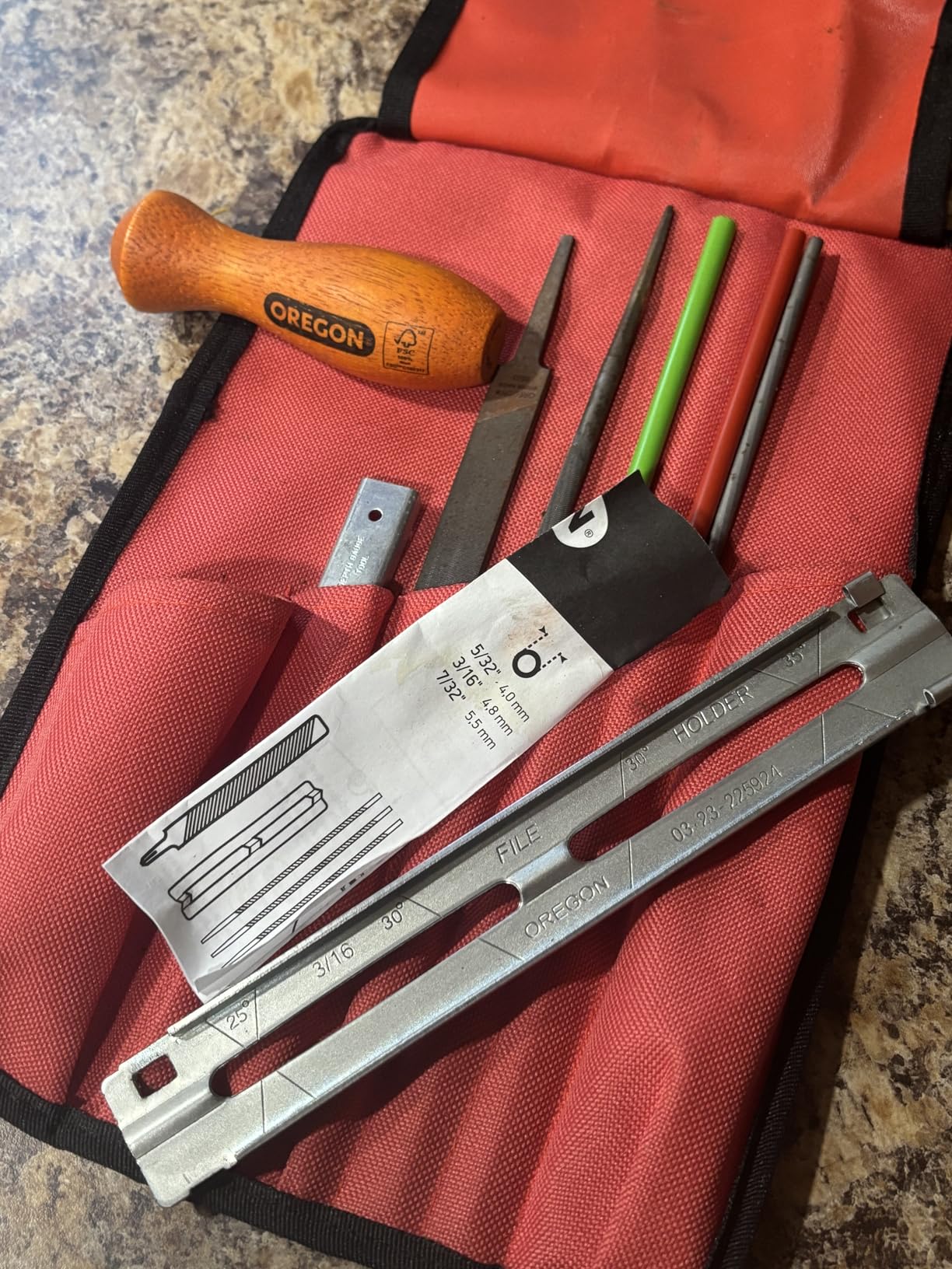 Oregon Universal Chainsaw Field 7pc Sharpening Kit - Includes 5/32