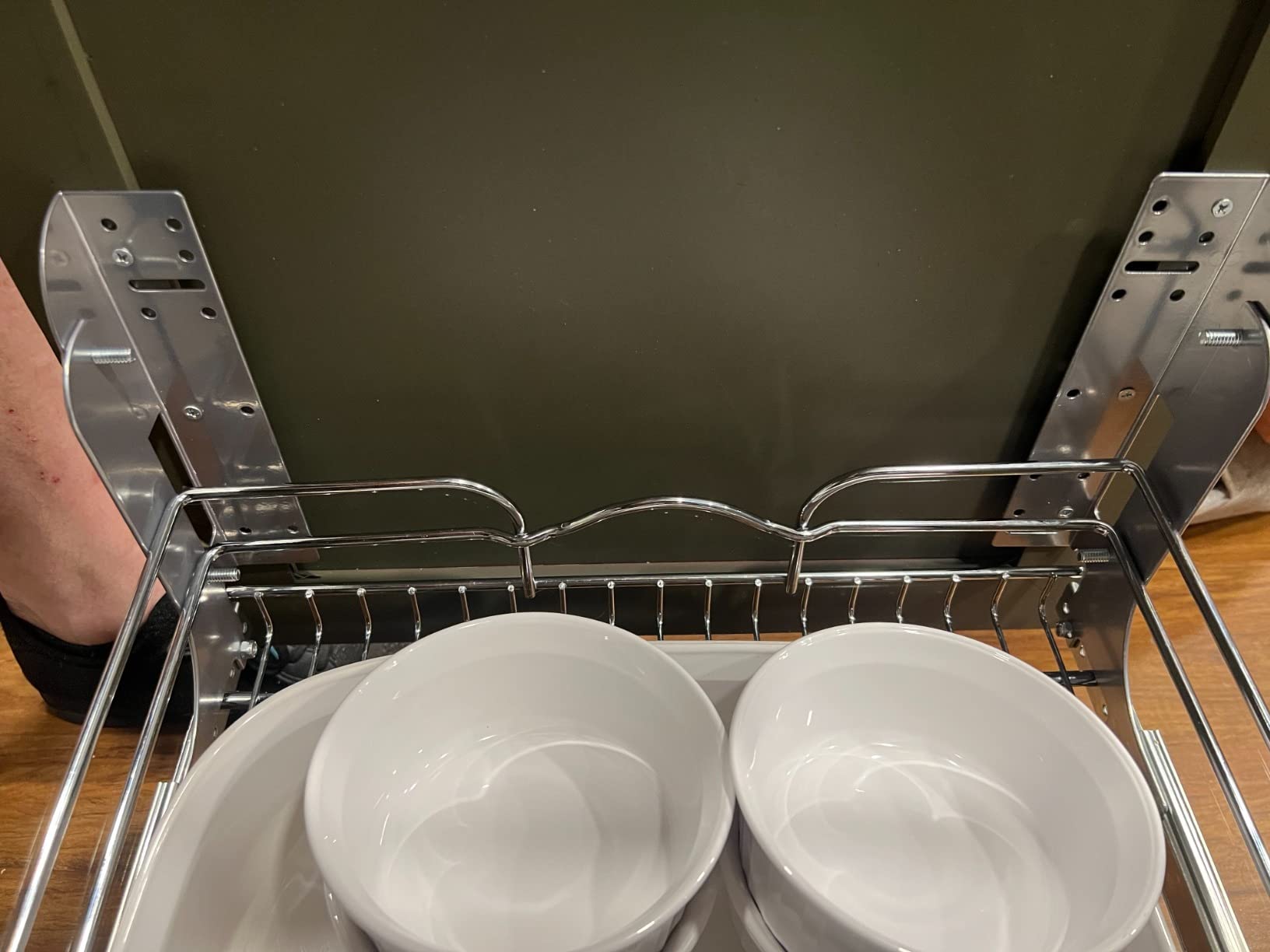 Rev-A-Shelf 2-Tier Kitchen Cabinet Pullout Shelf and Drawer Organizer Slide Out Pantry Storage Basket in Multiple Sizes, 12 x 22 In, 5WB2-1222CR-1 customer photo 1