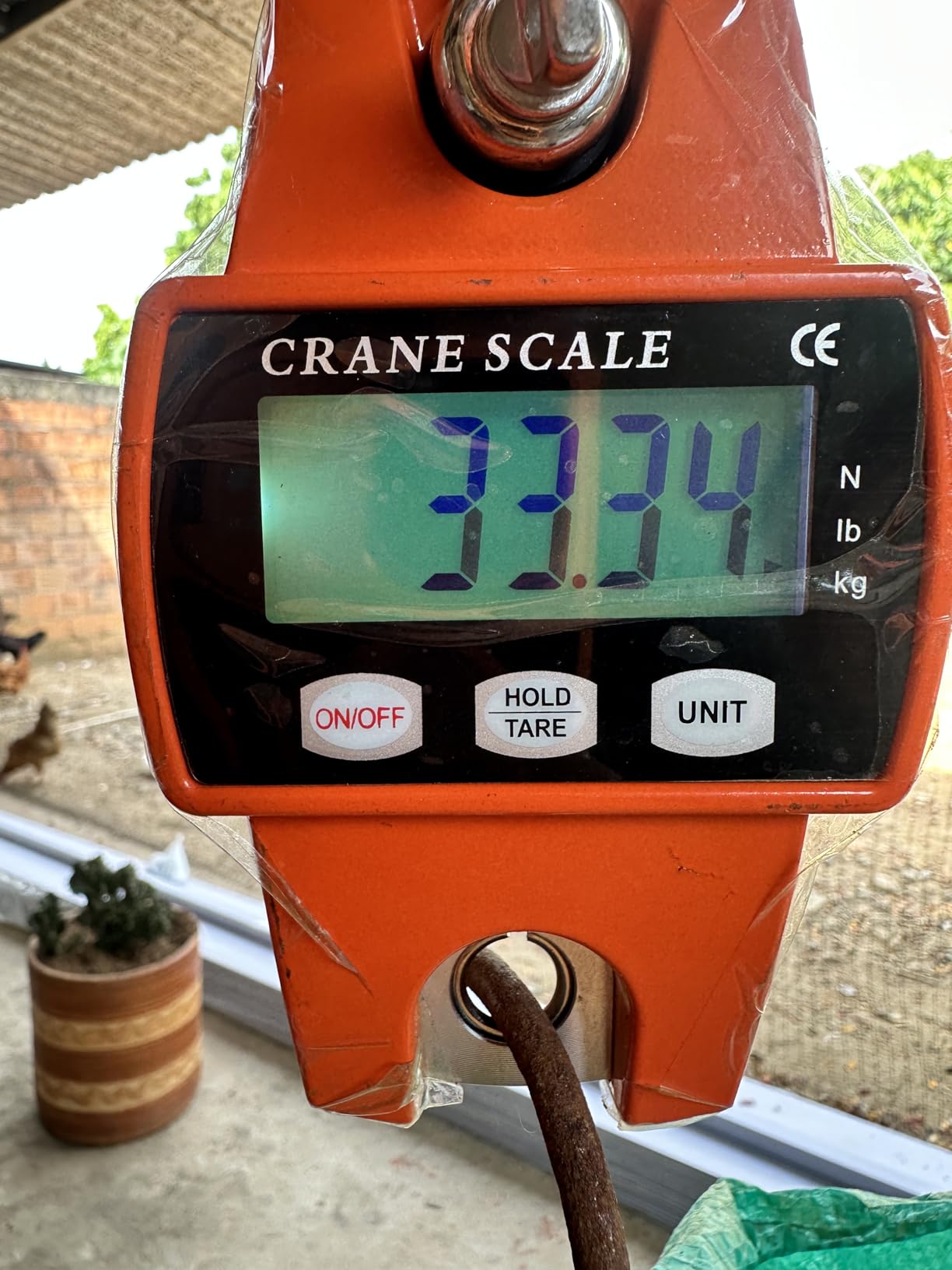 RoMech 660lb Digital Hanging Scale with Cast Aluminum Case, Handheld 300Kg Mini Crane Scale with Hooks for Farm Hunting Fishing Outdoor (Orange) customer photo 1