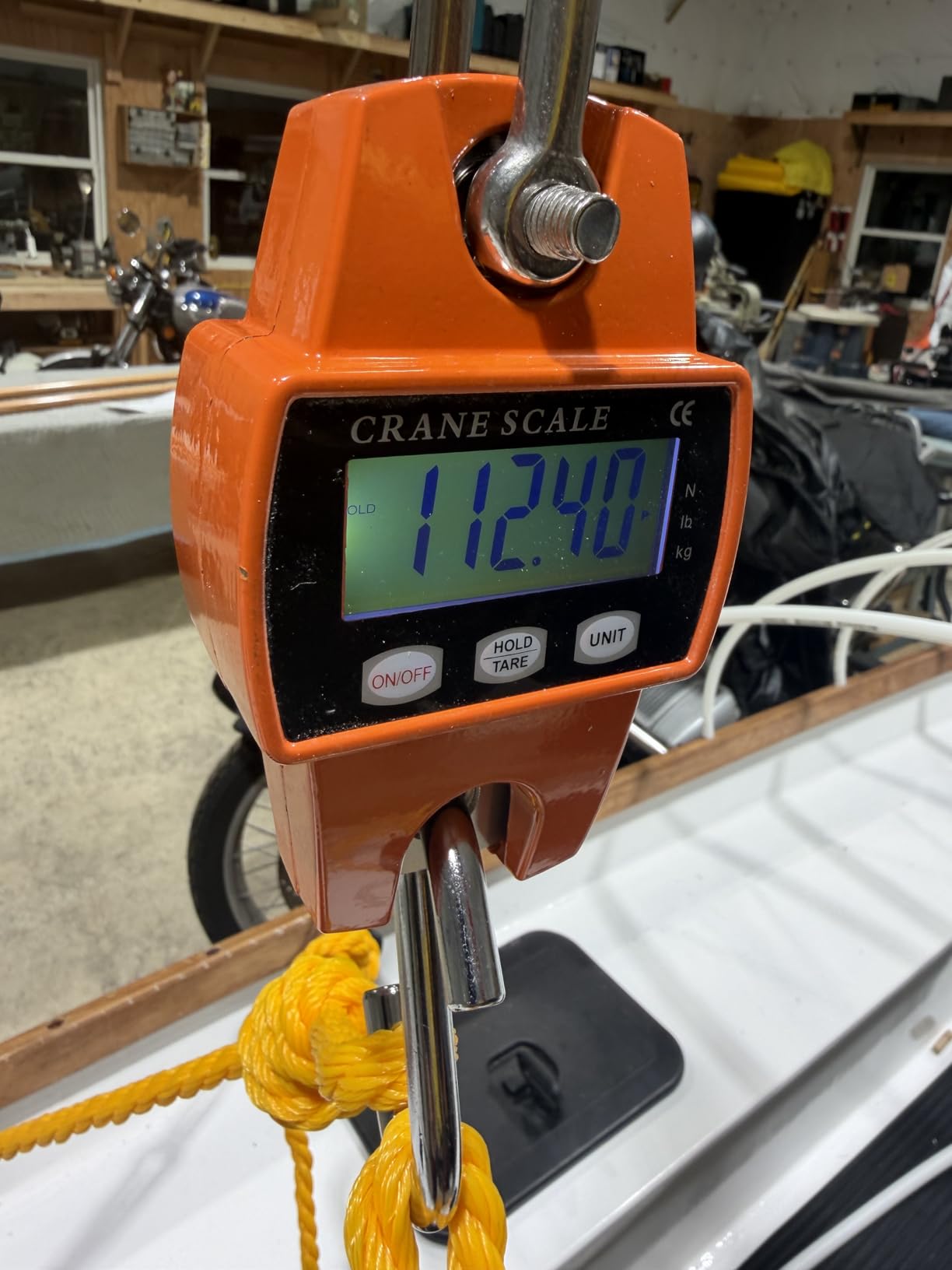 RoMech 660lb Digital Hanging Scale with Cast Aluminum Case, Handheld 300Kg Mini Crane Scale with Hooks for Farm Hunting Fishing Outdoor (Orange) customer photo 2