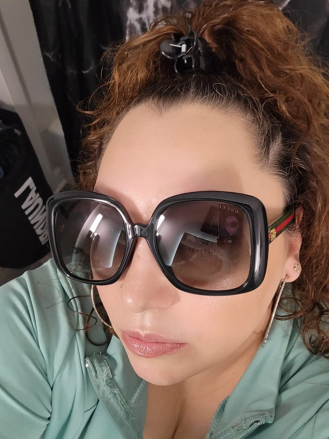 Gucci Sunglasses GG 0714 SA- 001 Black/Grey Green customer photo 1