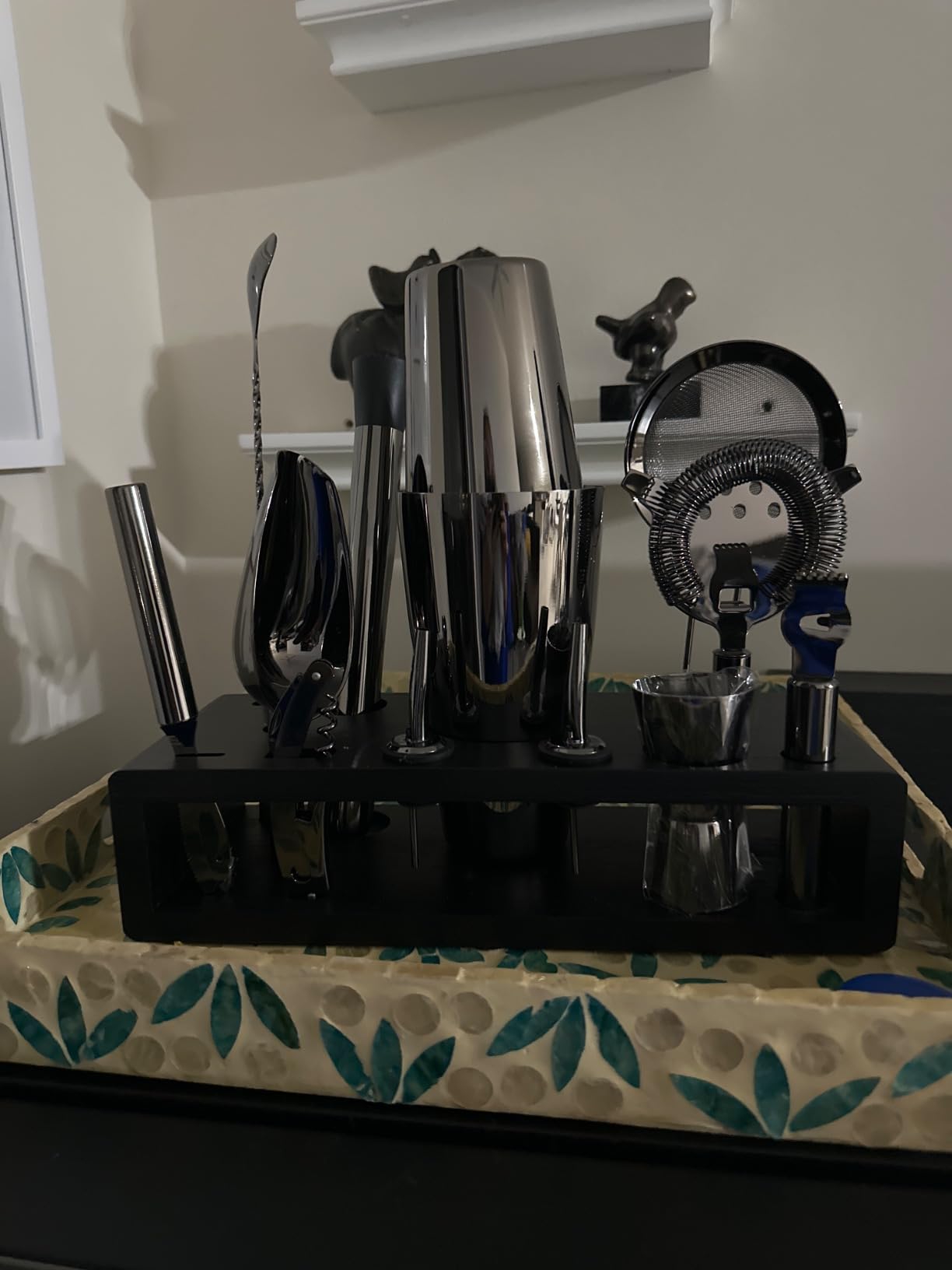 Highball & Chaser 13-Piece Gunmetal Black Stainless Steel Boston Cocktail Shaker Bar Tool Set with Mixology Bartender Kit Accessories customer photo 2