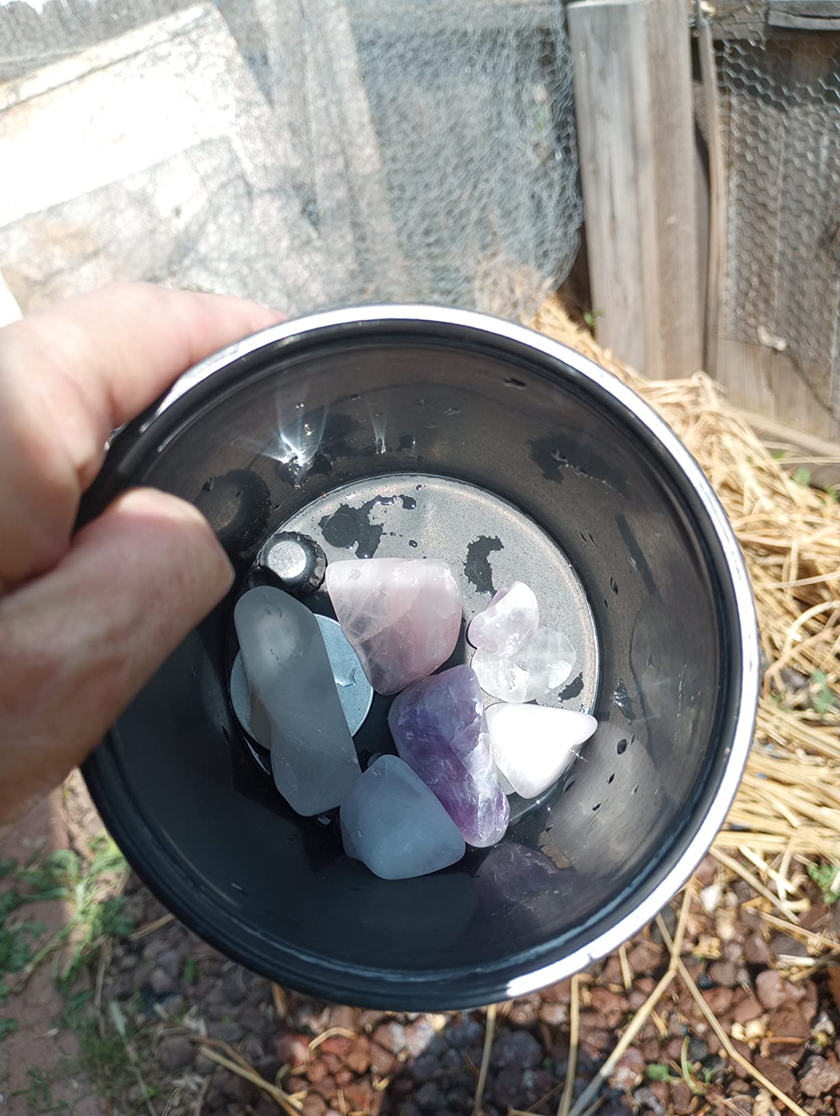 Professional Rock Tumbler Kit - Double Drum 6LB Rock Polisher (Double Barrel), Includes Rough Gemstones, 8 Polishing Grits, Jewelry, Learning Guide customer photo 2