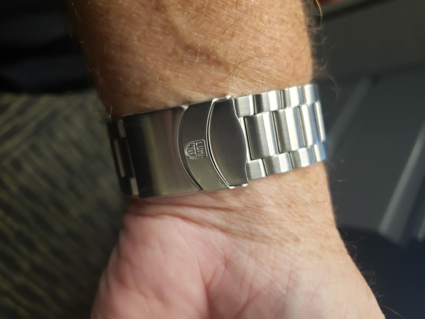 Men's Navy Seal Pacific Diver 3120 Series Silver Stainless Steel Oyster Band Blue Dial Quartz Analog Watch customer photo 1