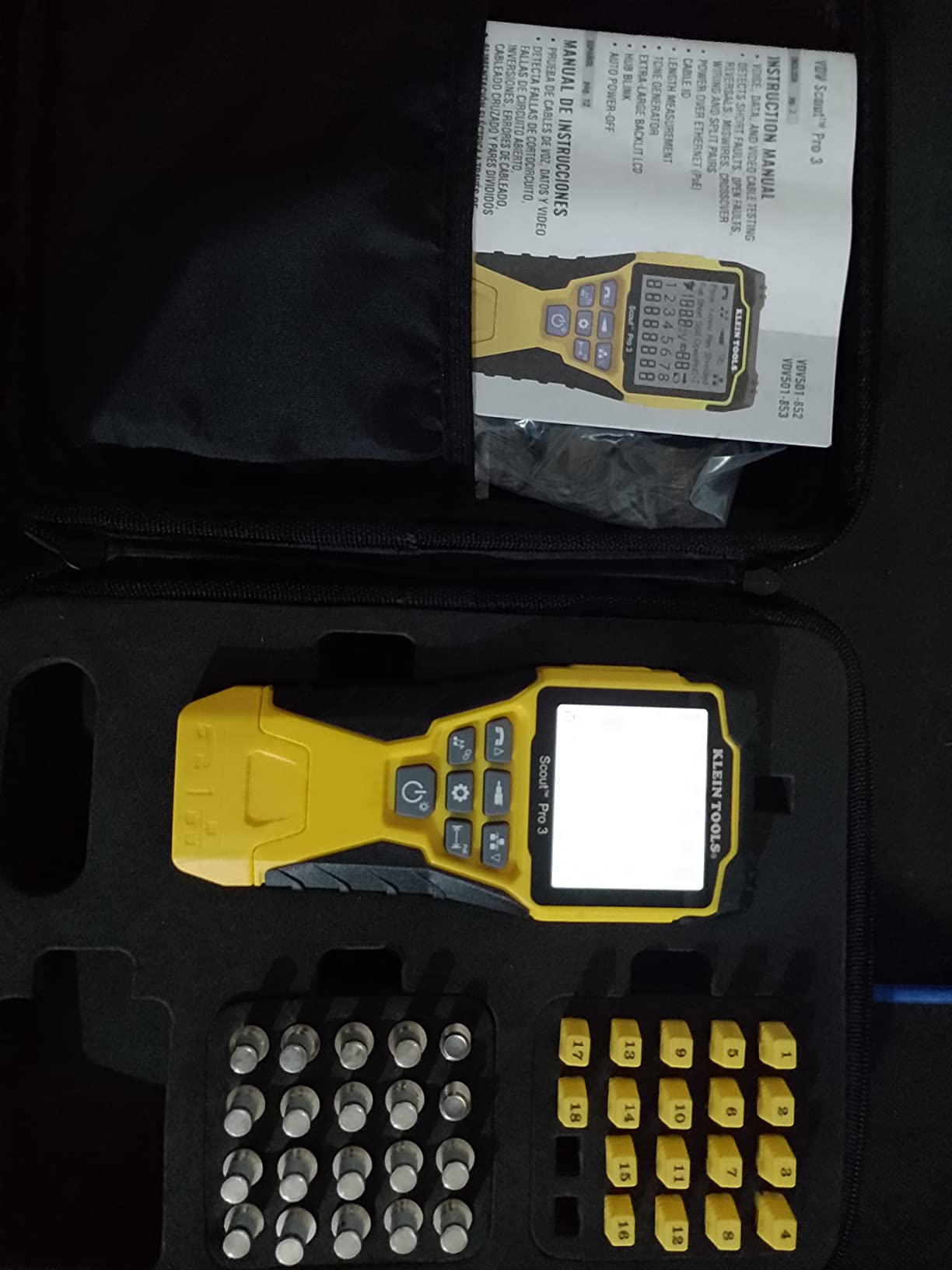 Klein Tools VDV501-852 Cable Tester with Remote, VDV Scout Pro 3 Test Kit Locates and Tests Voice, Data and Video Cables customer photo 1
