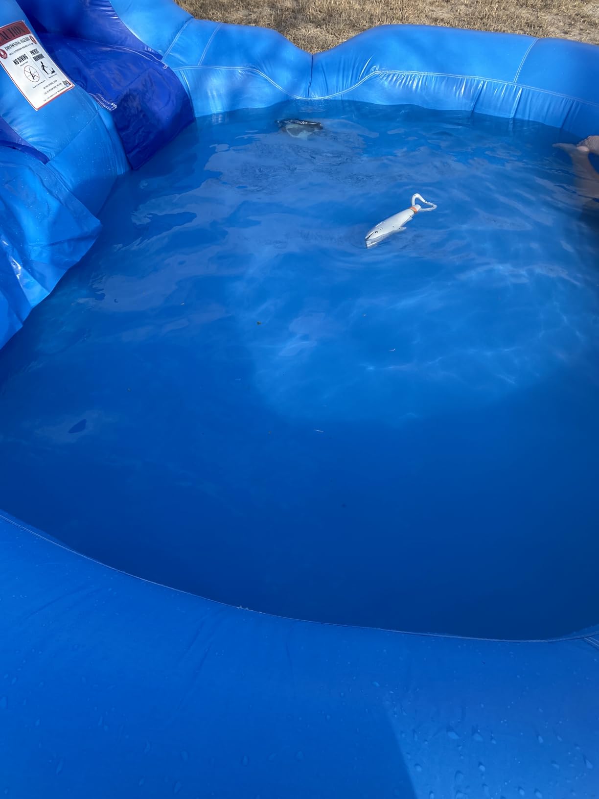 HeroKiddo 13ft Dolphin Inflatable Water Slide with Pool, 21ft Long- 100% Commercial Grade PVC Vinyl, Reinforced Strength Wet/Dry Fun, Front Load Entry for Easy Supervision, Included Blower customer photo 2