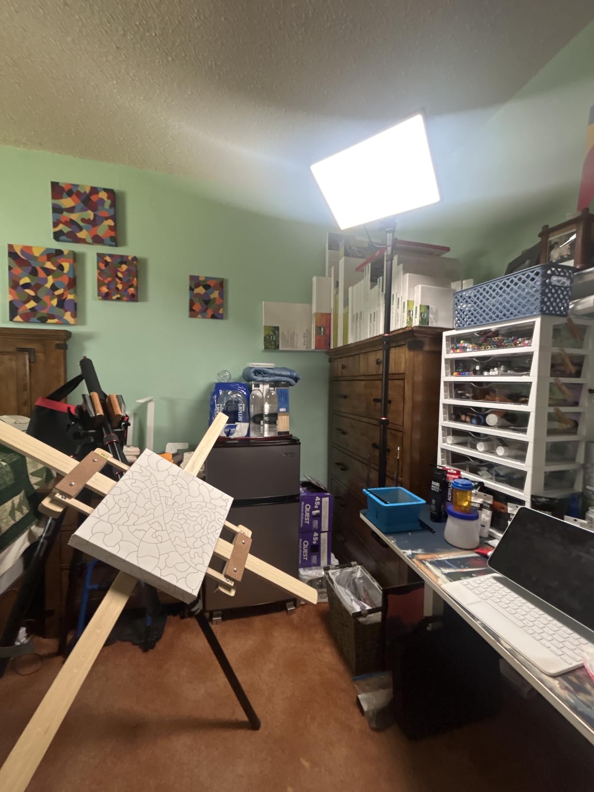 Neewer NL288 LED Video Light with 2.4G Remote, 45W 4800Lux 3200K-5600K CRI 97+ Dimmable Bi-Color 18