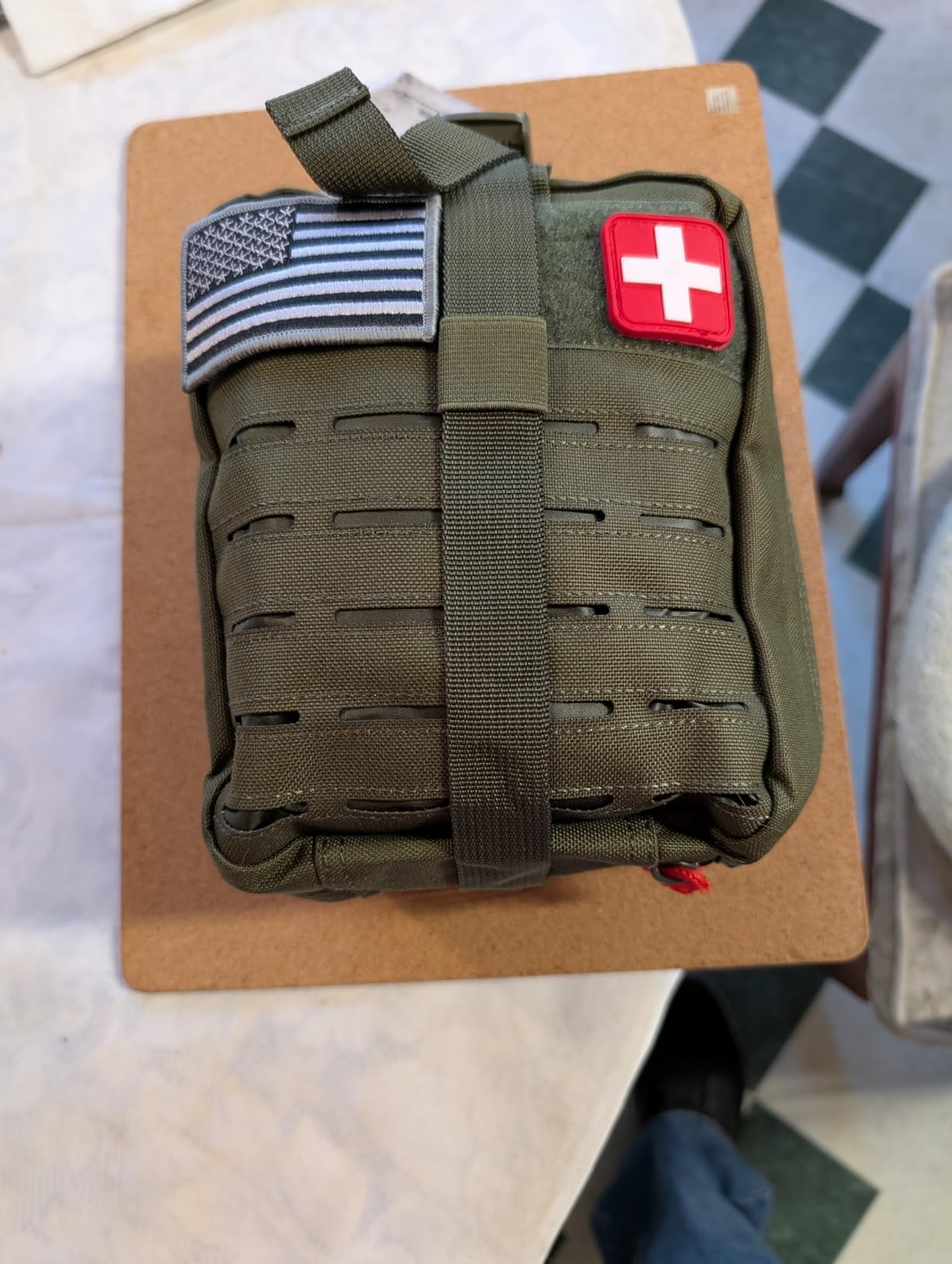 EVERLIT Advanced Trauma Kit, CAT GEN-7 Tourniquet, TCCC Compliant, Mil-Spec Nylon Laser Cut Pouch with 36