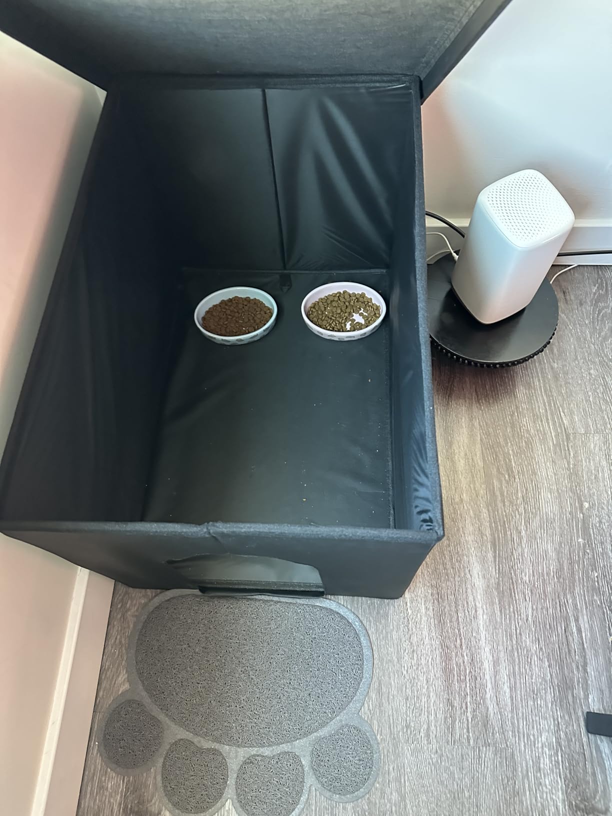 MEEXPAWS Cat Litter Box Enclosure Furniture Hidden, Cat Washroom Bench Storage Cabinet | Extra Large 35.4'' x 19.7'' x 19.7''| Dog Proof | Waterproof Inside/Easy Clean | Easy Assembly | Odor Control customer photo 2