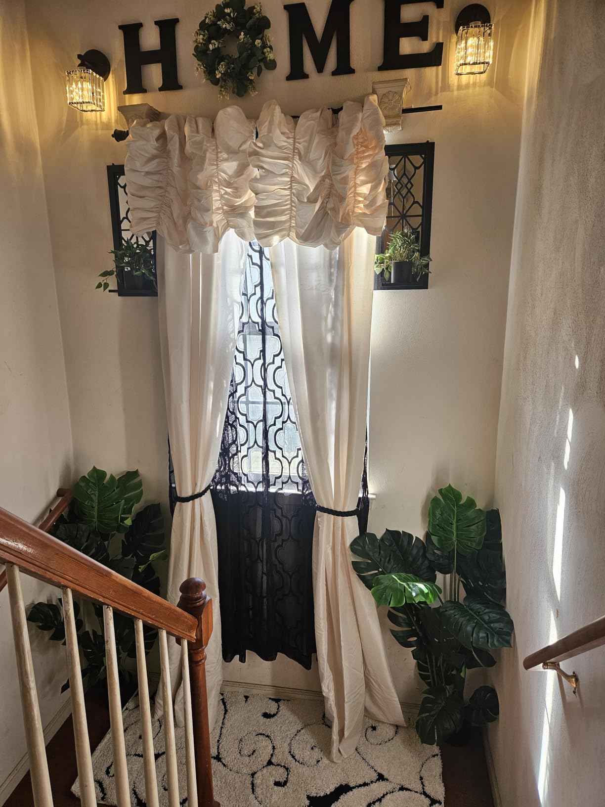 HPD Half Price Drapes Ruched Faux Dupioni Silk Curtains for Living Room 50 X 84 (1 Panel), PDCH-KBS8-84-RU, Flax Gold customer photo 1