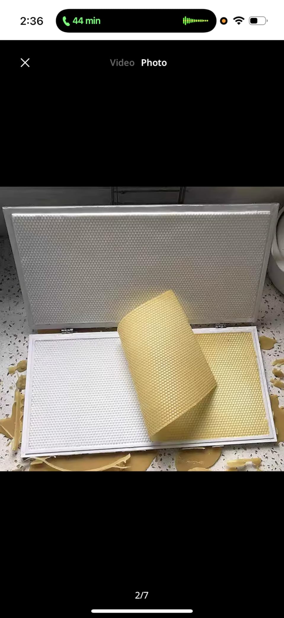 220 x 420mm Bee Wax Foundation Sheet Mold Casting Machine Bee Wax Embossing Mold 4.7mm Eyes Comb Foundation Press Tool for Beekeeping Supply customer photo 1