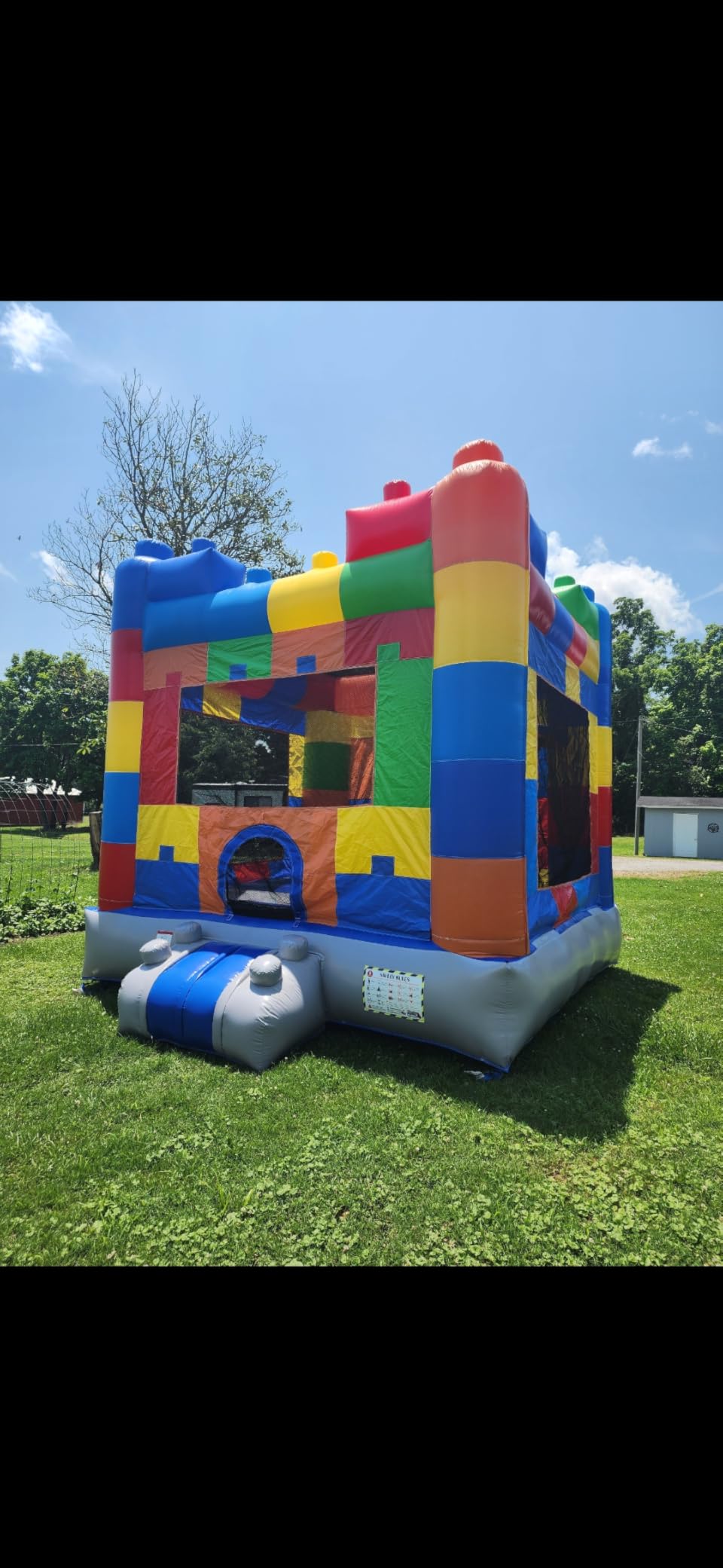 HeroKiddo 13'x13' Commercial Bounce House with Blower & Basketball Hoop; Durable 15oz Commercial Grade Vinyl Bouncy Castle customer photo 1
