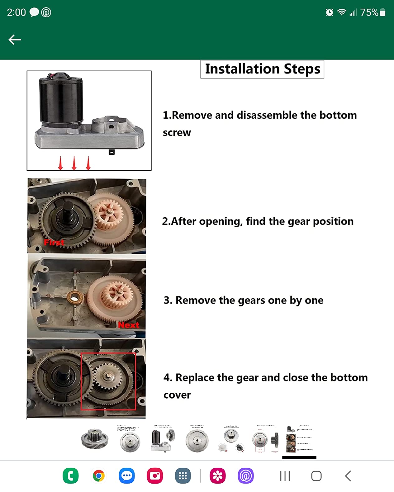 Slide Out Motor Gear, 18:1 Ratio Metal Stripped Gear Fit for RV Lippert Tuson Venture, Gear 18 to 1 Ratio Kit Repair Stripped RV Slide Out Motor or Camper Actuator Replacement customer photo 1