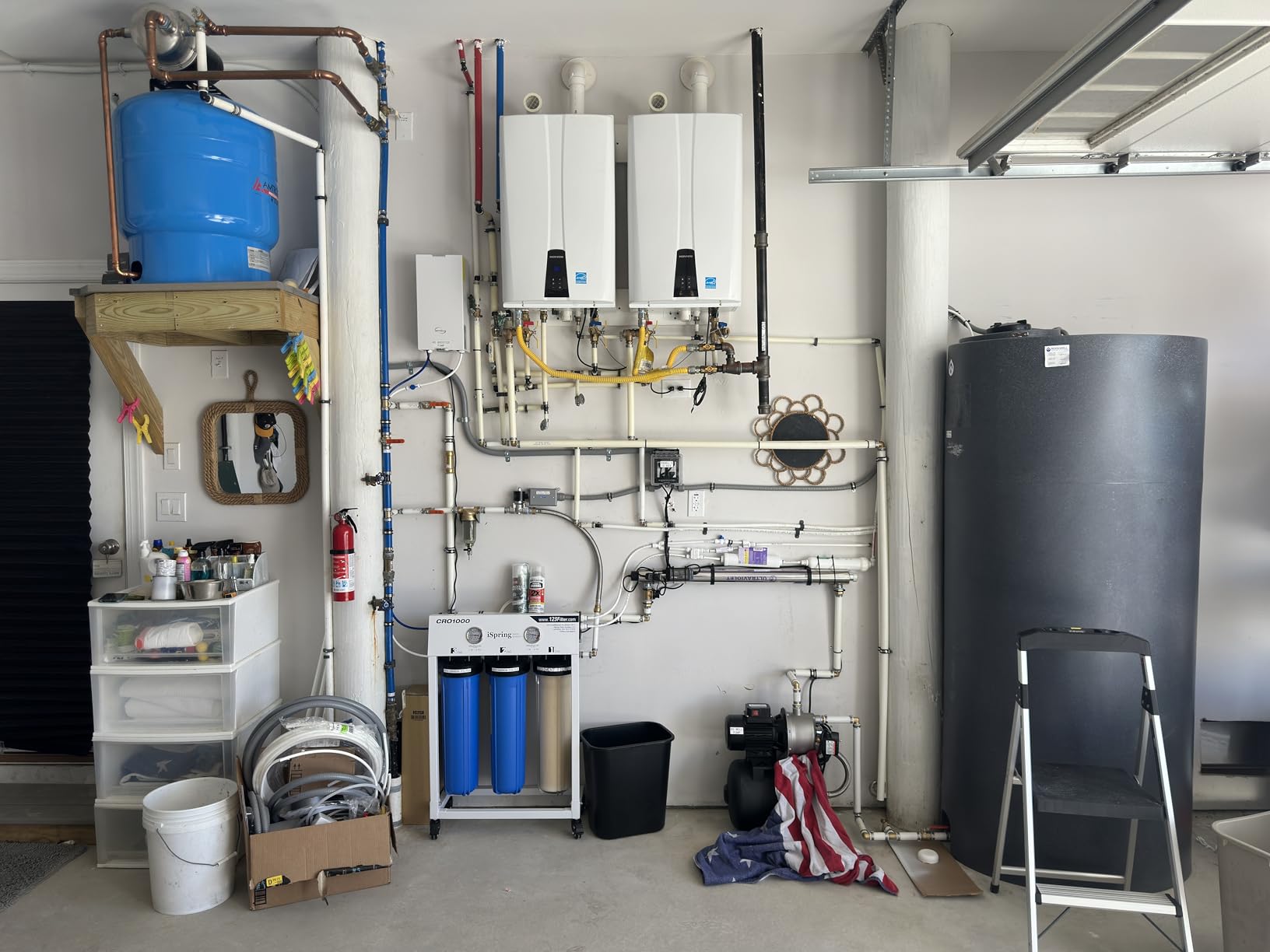 iSpring CRO1000 4-Stage Tankless Commercial Reverse Osmosis Water Filtration System, for House, Restaurant, Small Business, and Light Industrial Use, 1000 GPD High Flow, Upgraded Size Filters customer photo 1