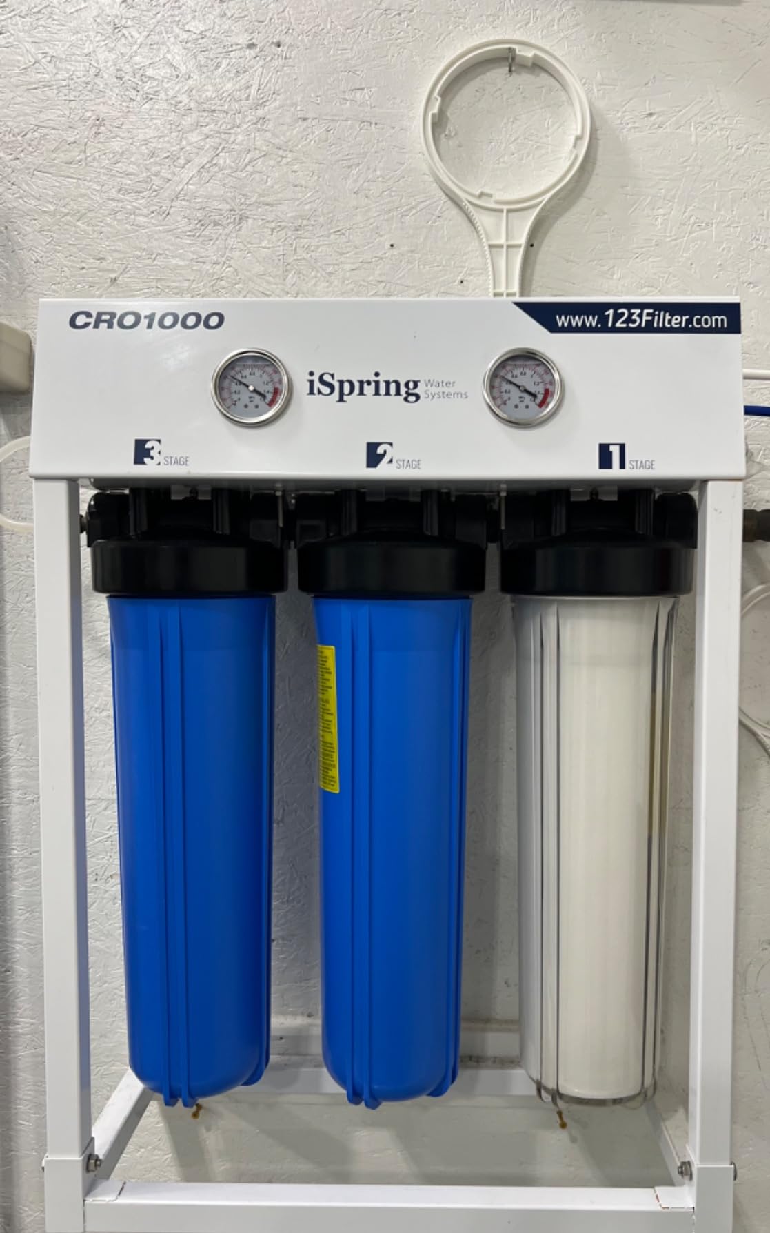 iSpring CRO1000 4-Stage Tankless Commercial Reverse Osmosis Water Filtration System, for House, Restaurant, Small Business, and Light Industrial Use, 1000 GPD High Flow, Upgraded Size Filters customer photo 2