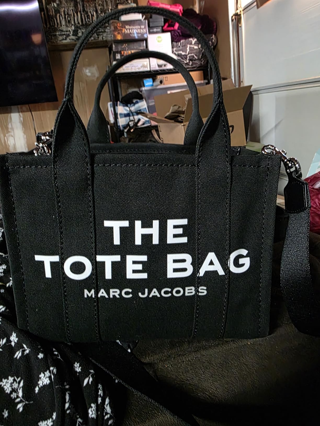 Marc Jacobs Women's The Canvas Small Tote Bag, Black, One Size customer photo 1