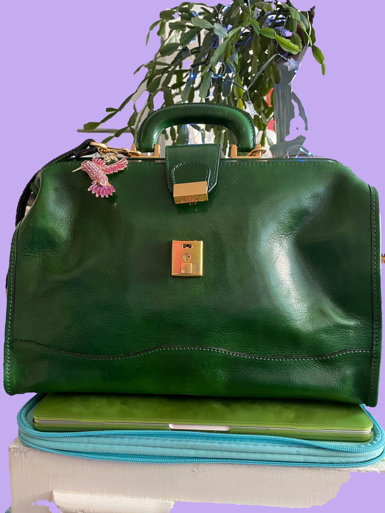 Time Resistance Leather Doctor Bag - Italian Handmade Medical Bag - Vintage Style Handbag - Real Leather Briefcase customer photo 1