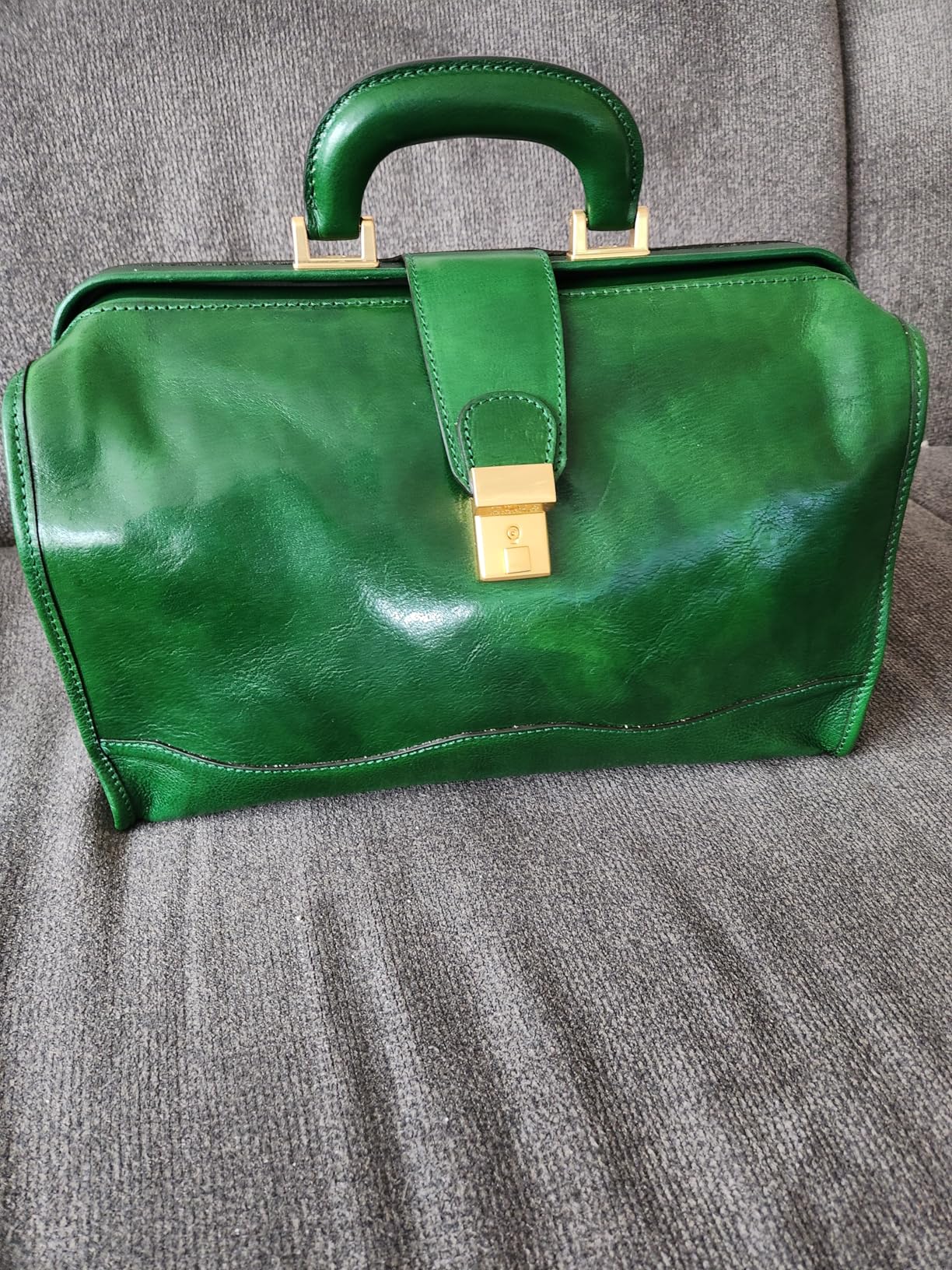 Time Resistance Leather Doctor Bag - Italian Handmade Medical Bag - Vintage Style Handbag - Real Leather Briefcase customer photo 2