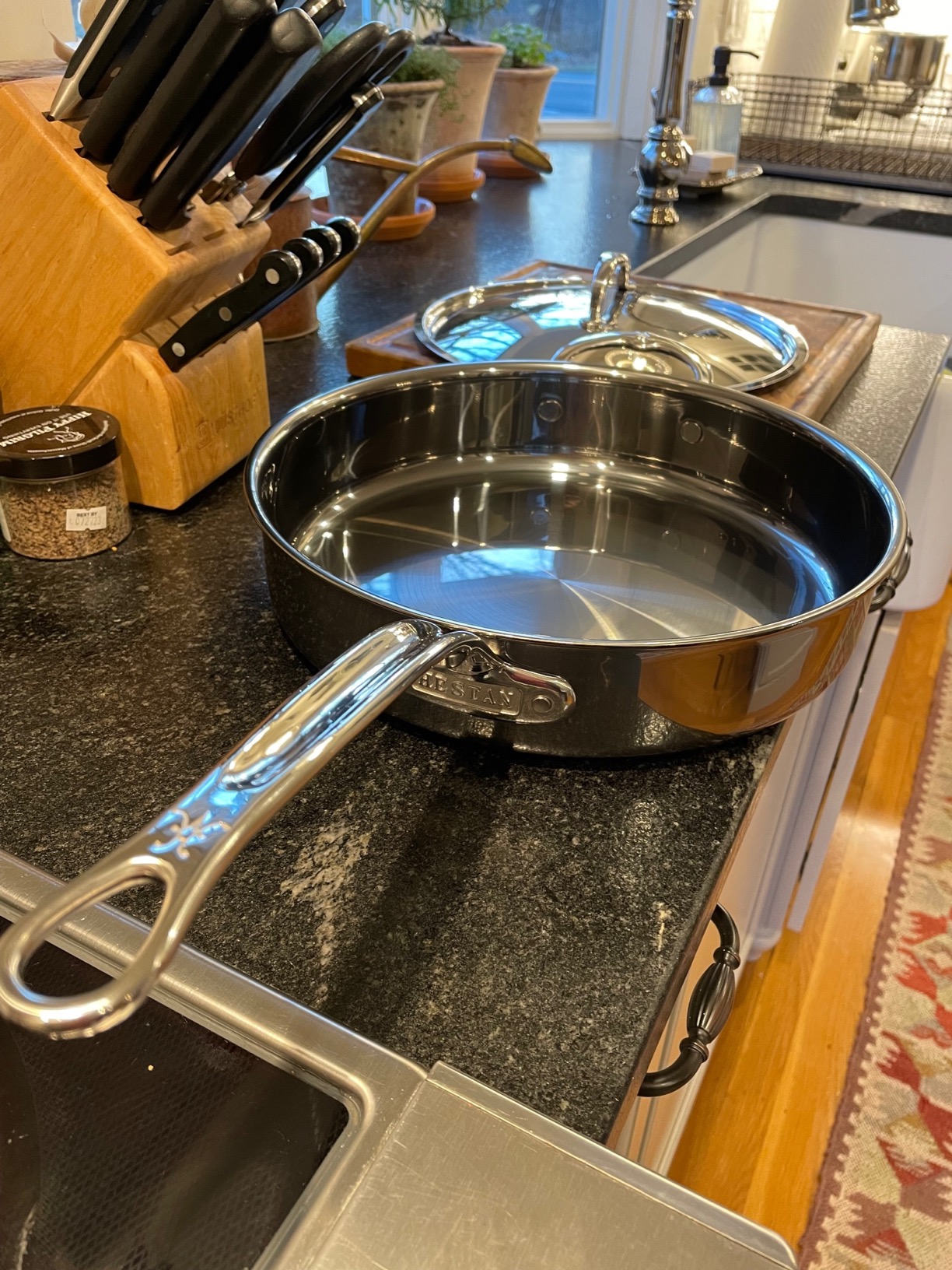 Hestan NanoBond Collection - Stainless Steel Titanium Sauté Pan, Induction Cooktop Compatible, 5 Quart customer photo 3