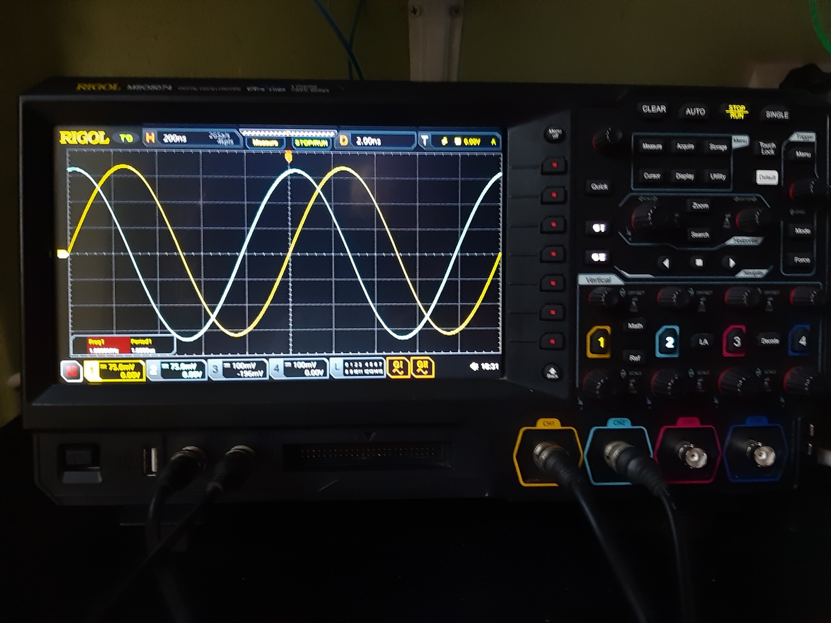 Rigol MSO5074 Mixed Signal Oscilloscope Four Channel 70 MHz 4+16 CH 8 GSa/s customer photo 2