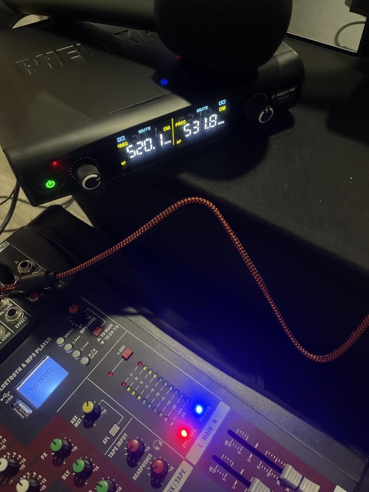 Phenyx Pro Wireless Microphone System, Metal Wireless Mic Set, Handheld Cordless Dynamic Microphones for Singing, Karaoke, Church, 2x30 UHF Tunable Frequencies,200 ft Range (PTU-52-2H) customer photo 2