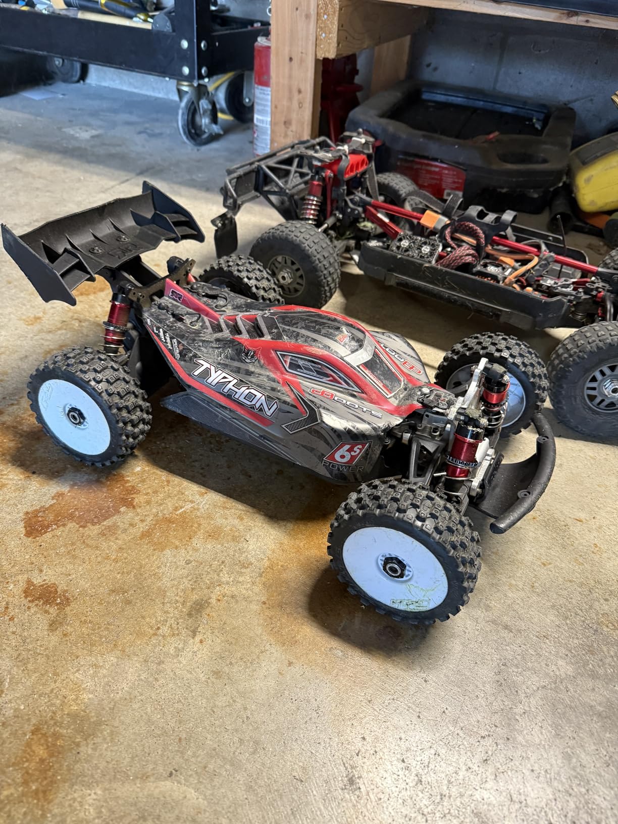ARRMA RC Car 1/8 Typhon 6S V5 4WD BLX Buggy with Spektrum Firma RTR Black and Red customer photo 1